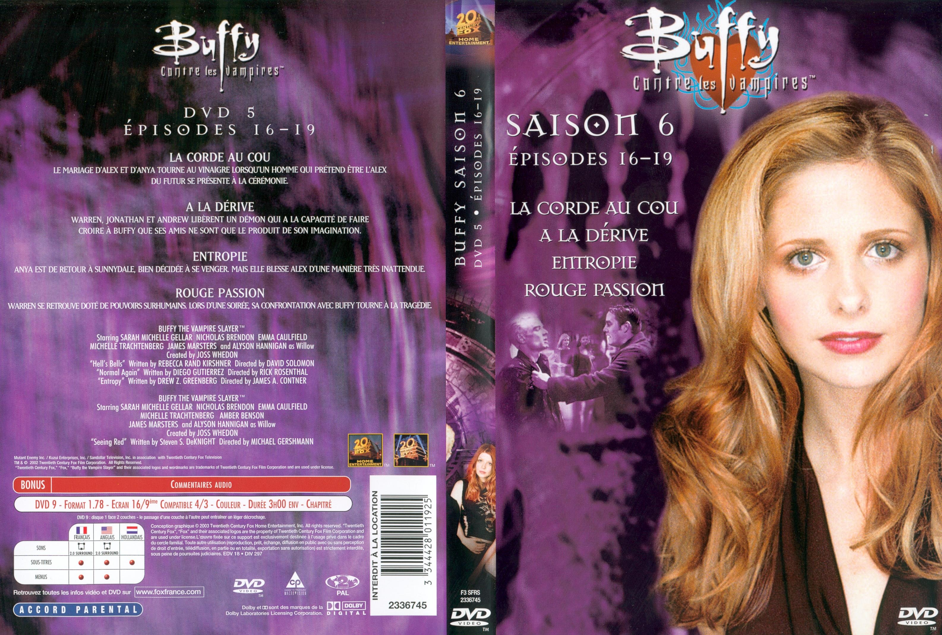 Jaquette DVD Buffy contre les vampires Saison 6 DVD 5