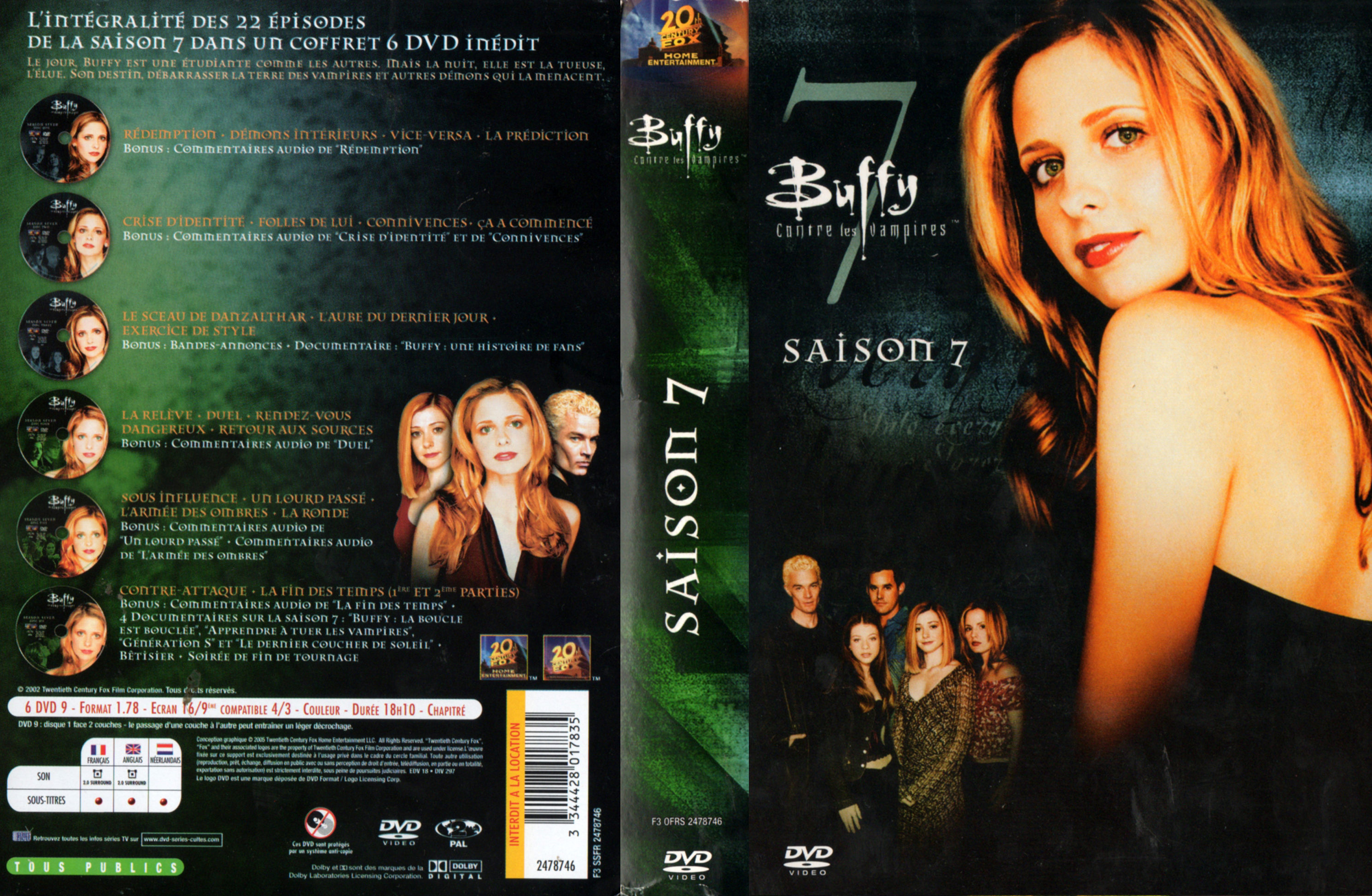 Jaquette DVD Buffy contre les vampires Saison 7 COFFRET