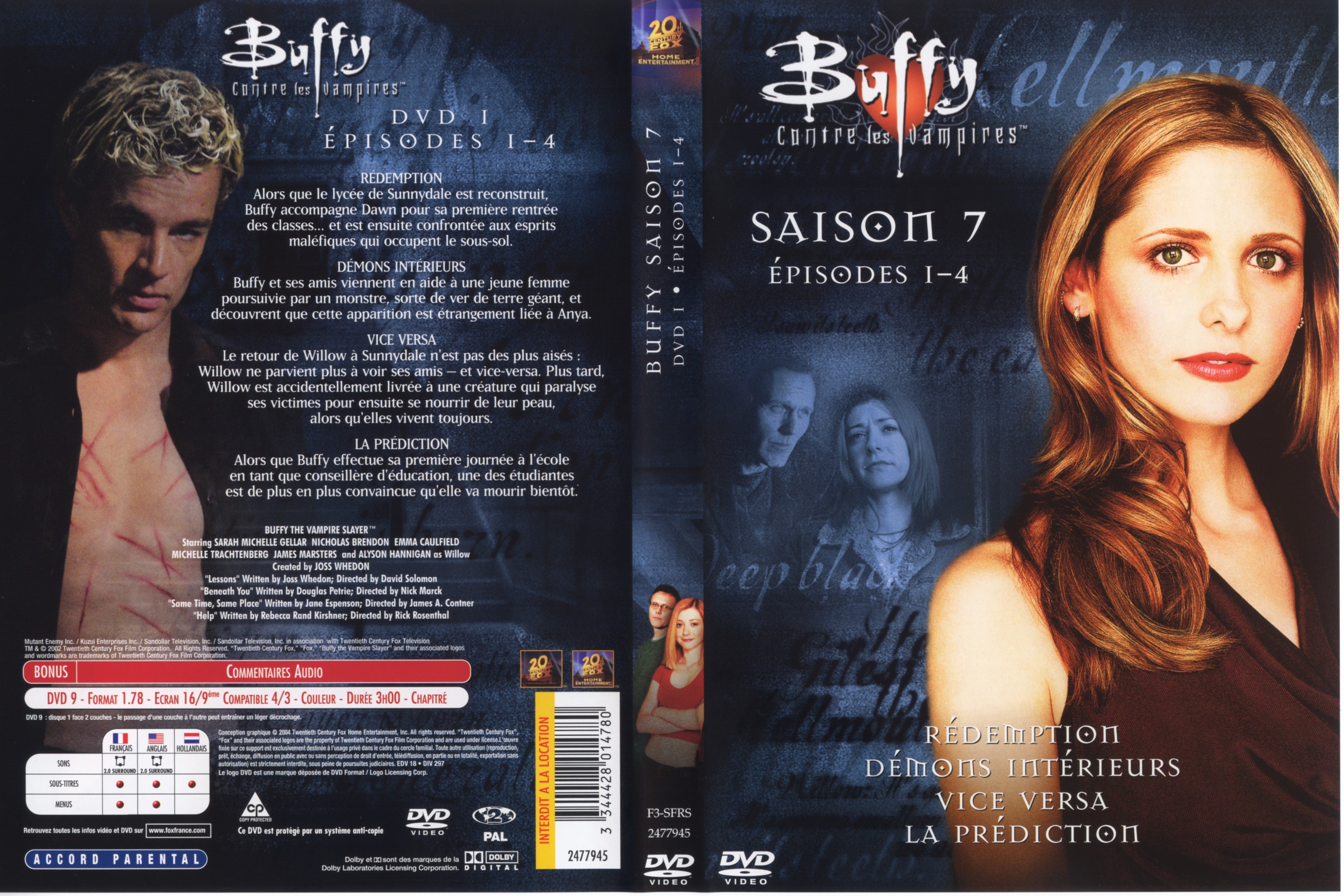 Jaquette DVD Buffy contre les vampires Saison 7 DVD 1