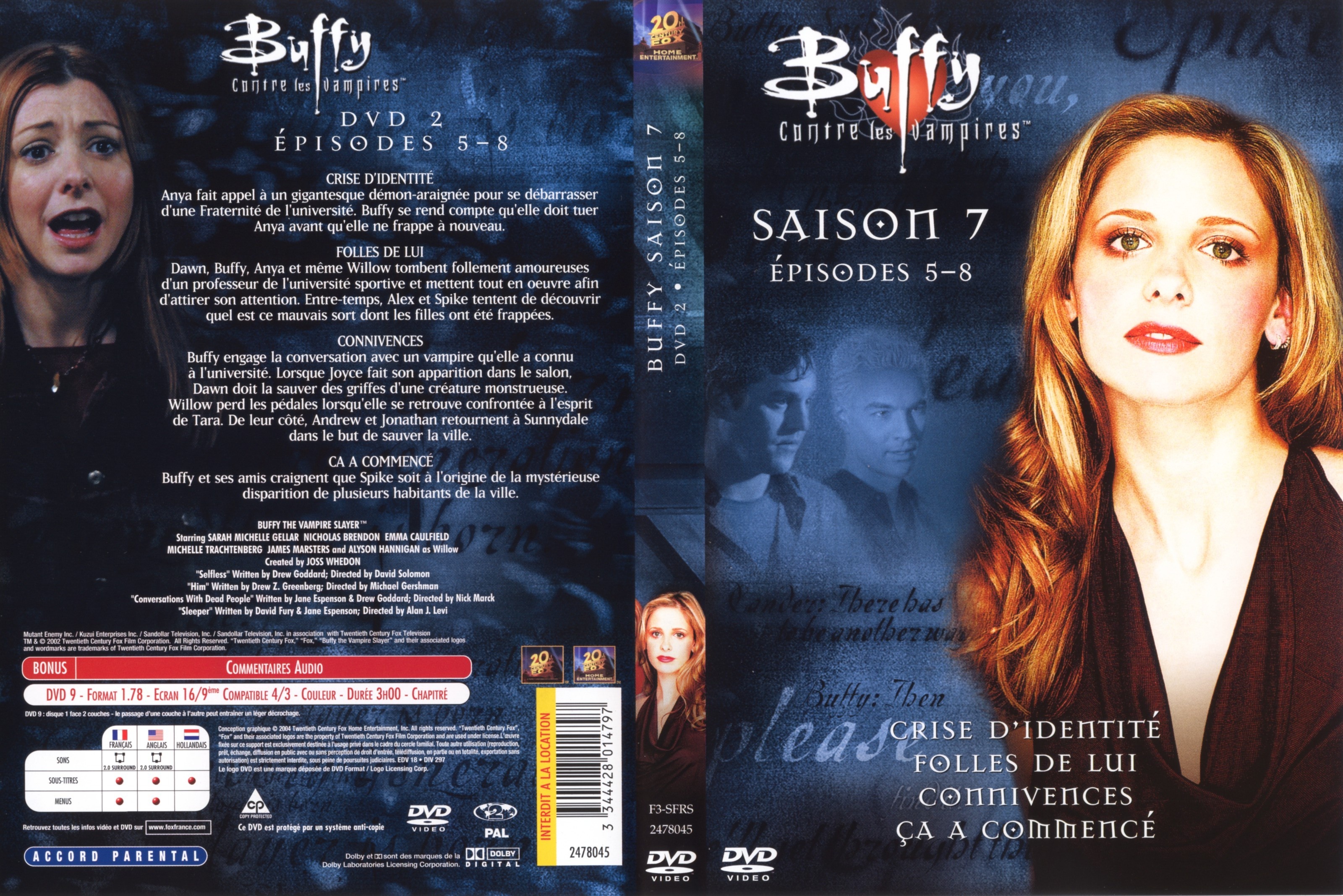 Jaquette DVD Buffy contre les vampires Saison 7 DVD 2