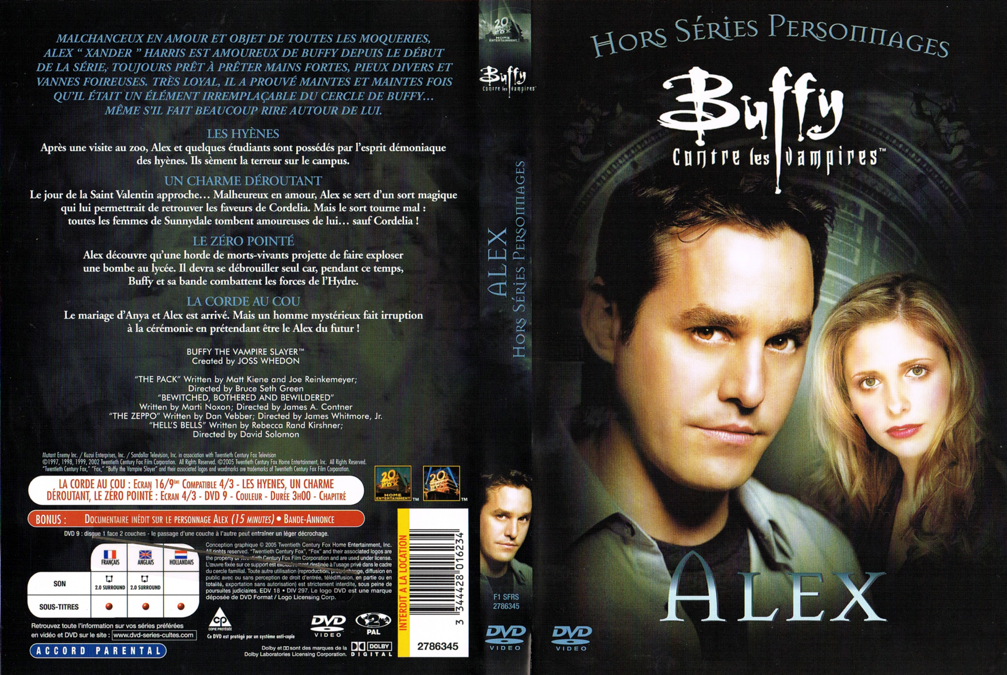 Jaquette DVD Buffy contre les vampires Special Alex