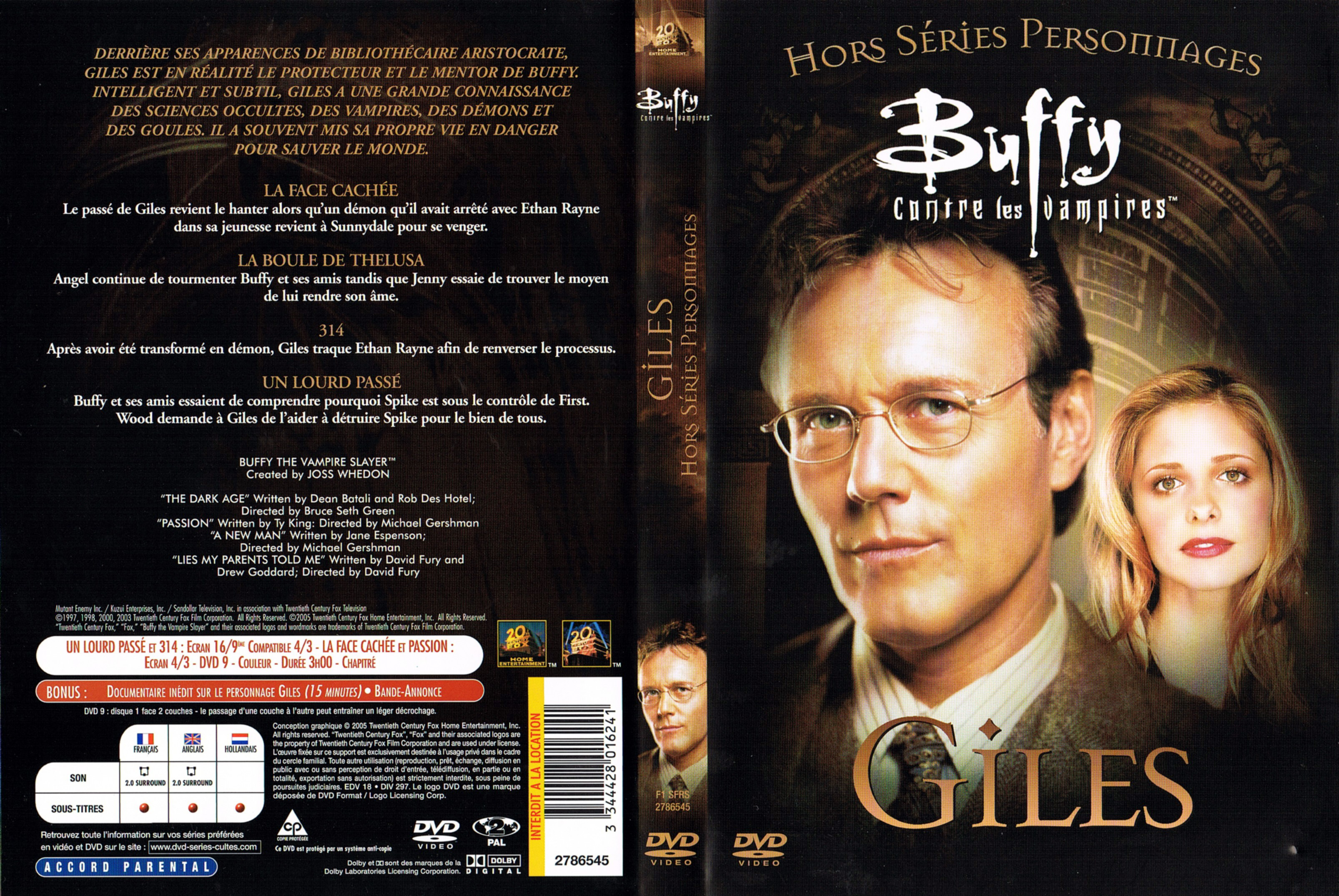 Jaquette DVD Buffy contre les vampires Special Giles