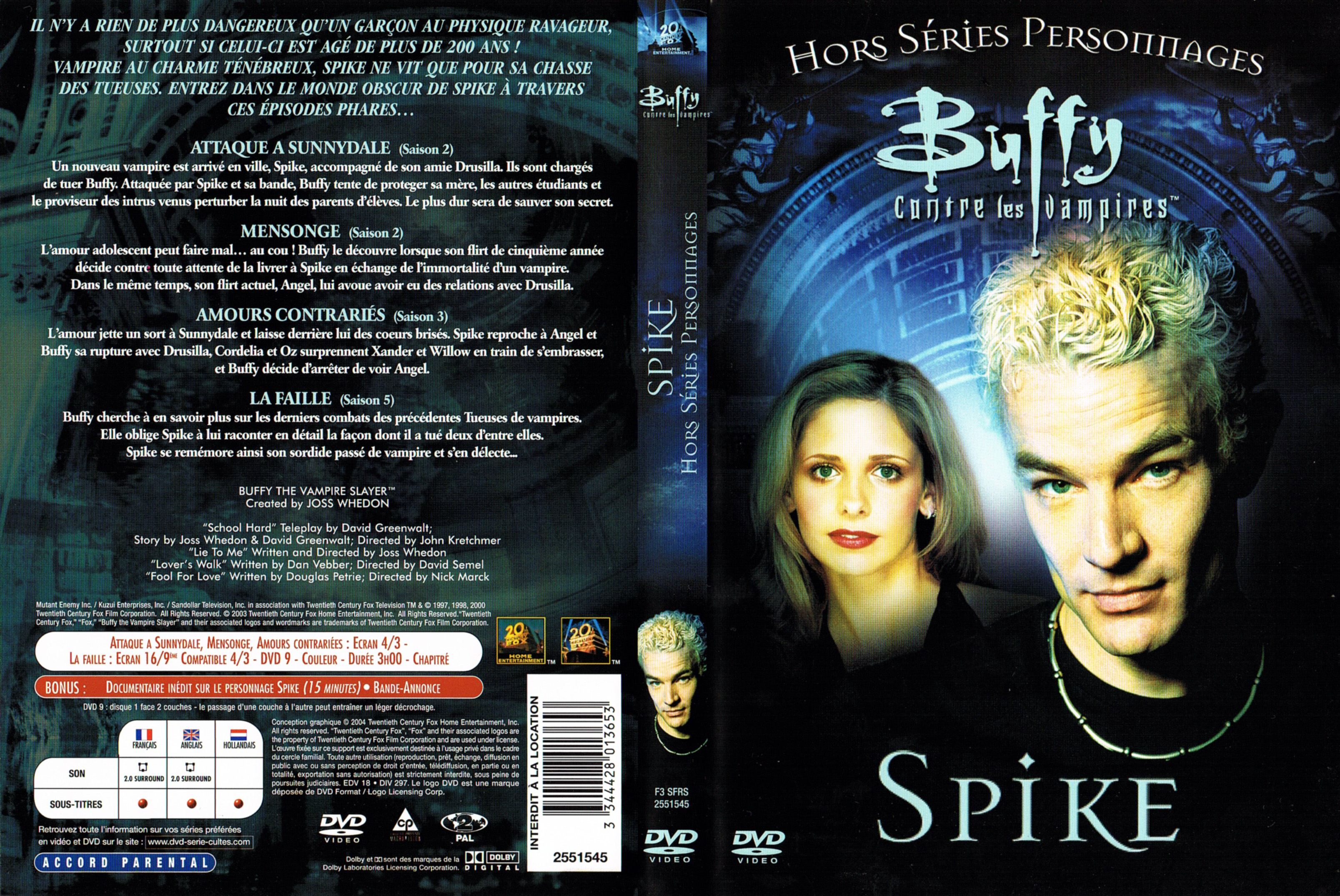Jaquette DVD Buffy contre les vampires Special Spike