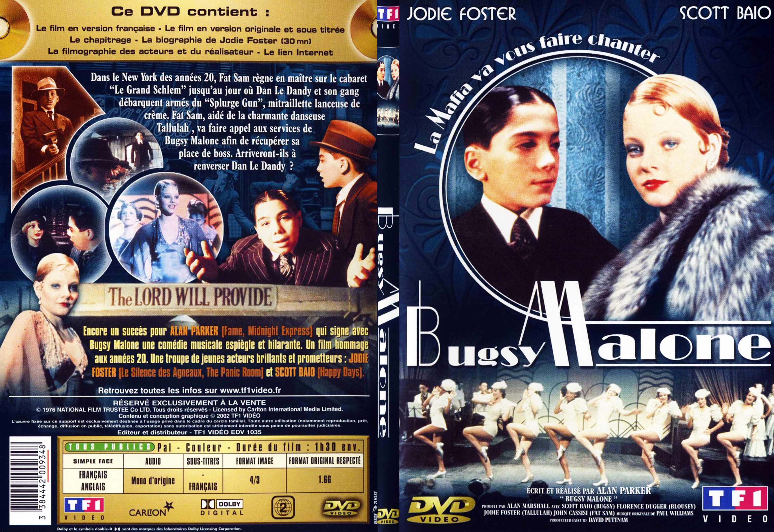 Jaquette DVD Bugsy Malone - SLIM