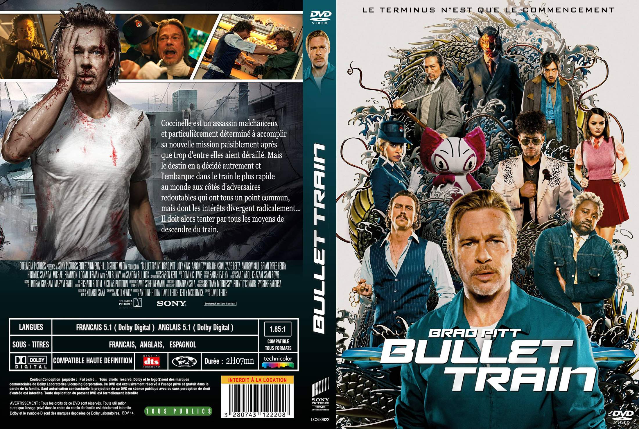Jaquette DVD Bullet Train custom
