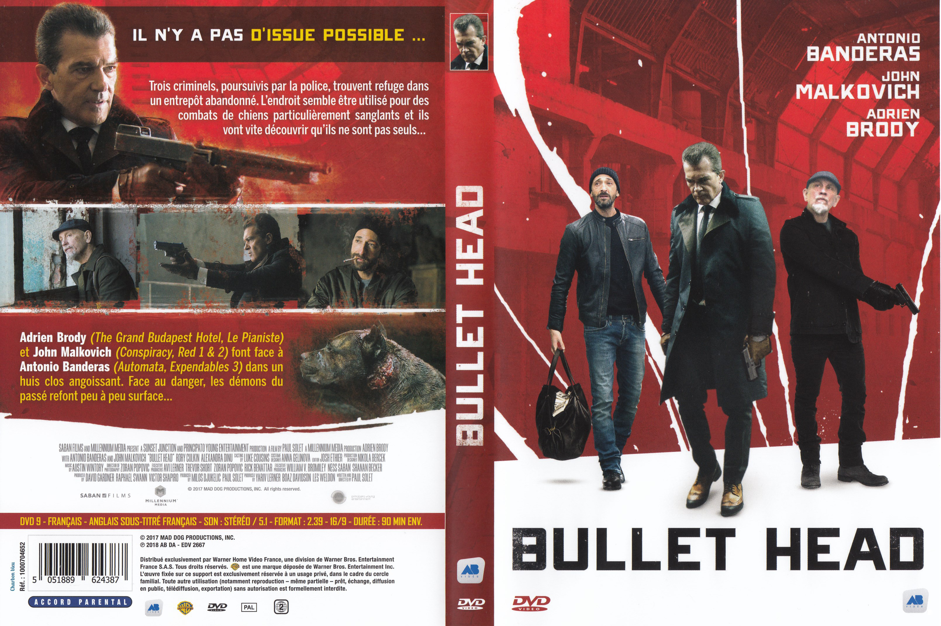 Jaquette DVD Bullet head (2018)