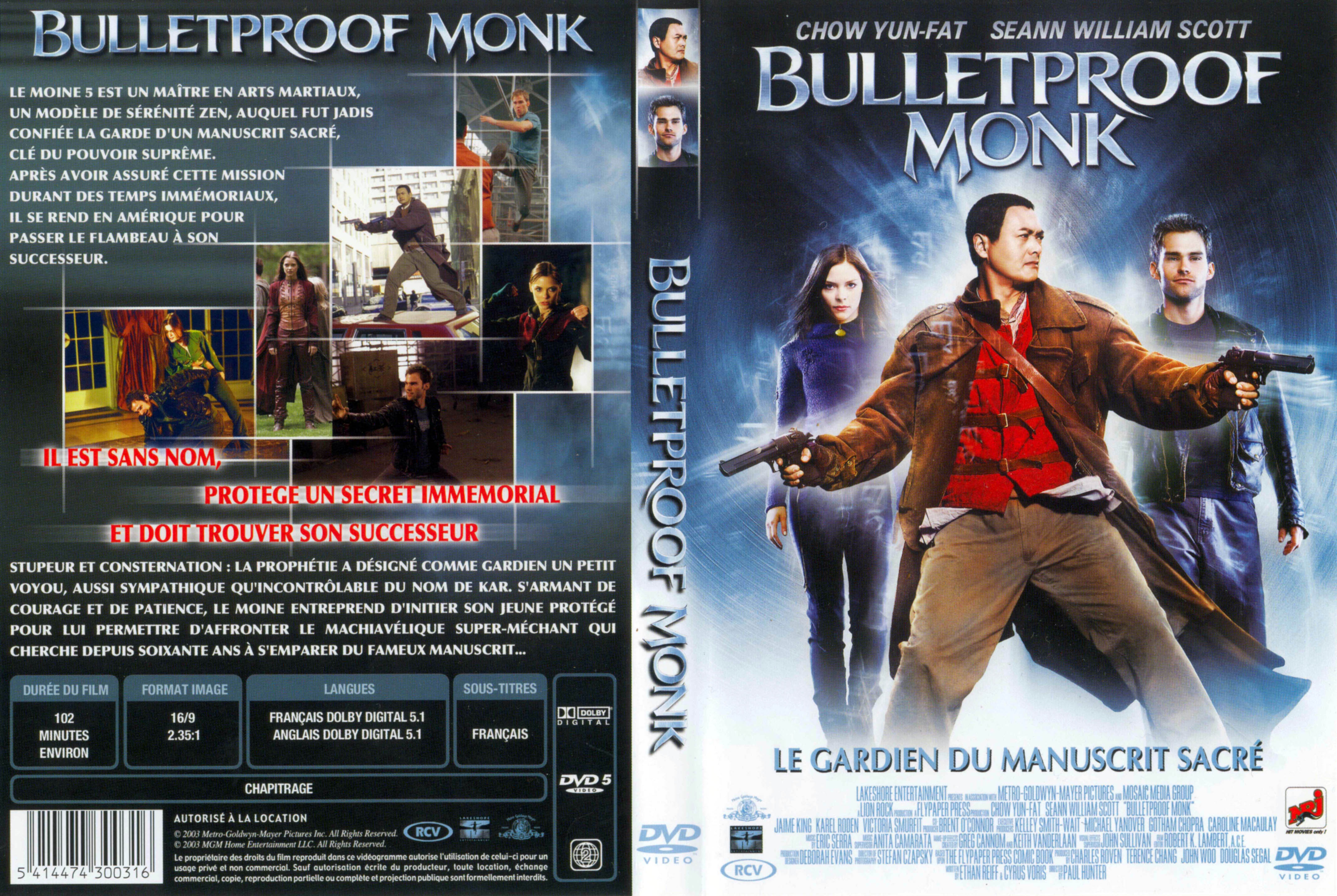 Jaquette DVD Bulletproof monk v2