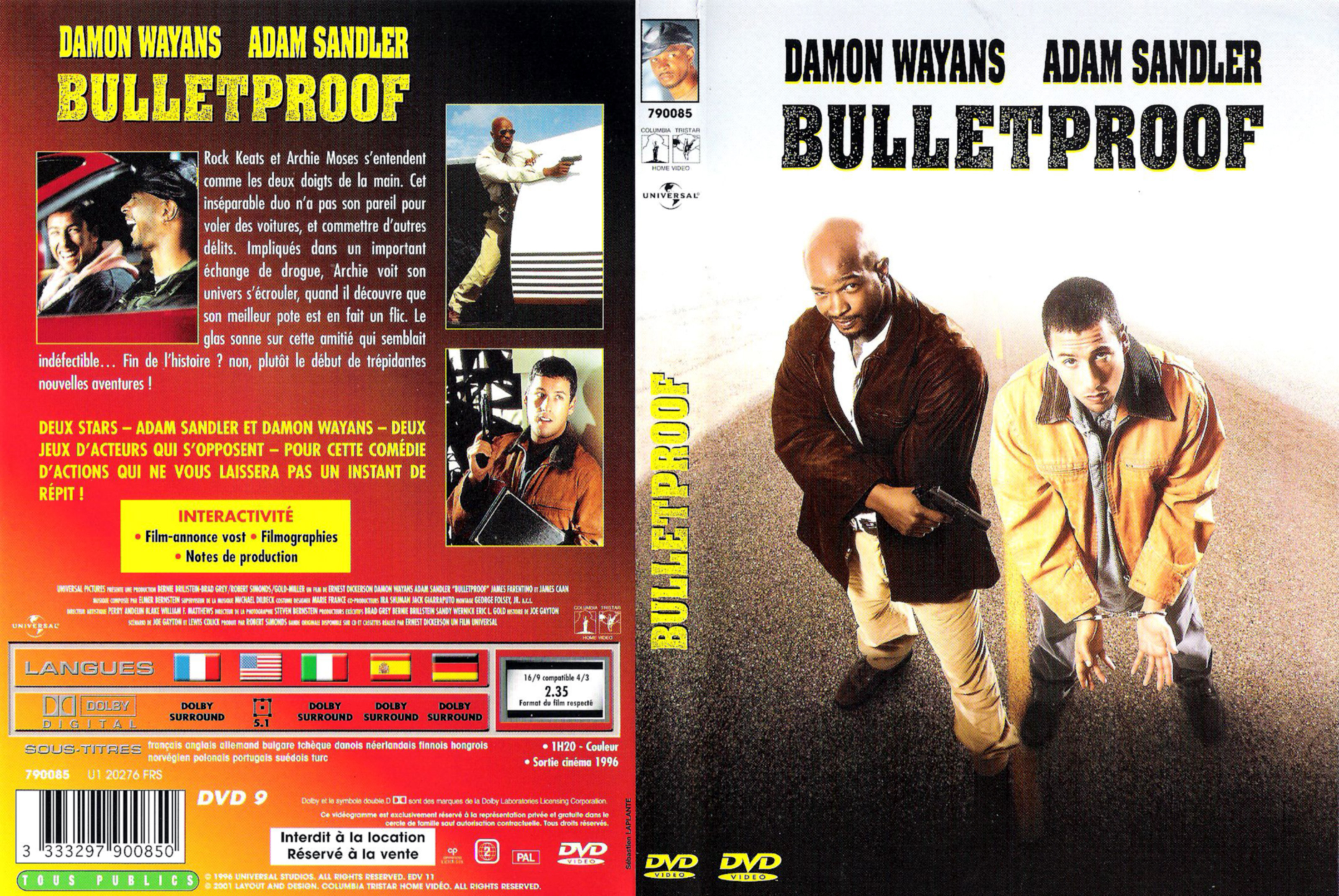 Jaquette DVD Bulletproof v3
