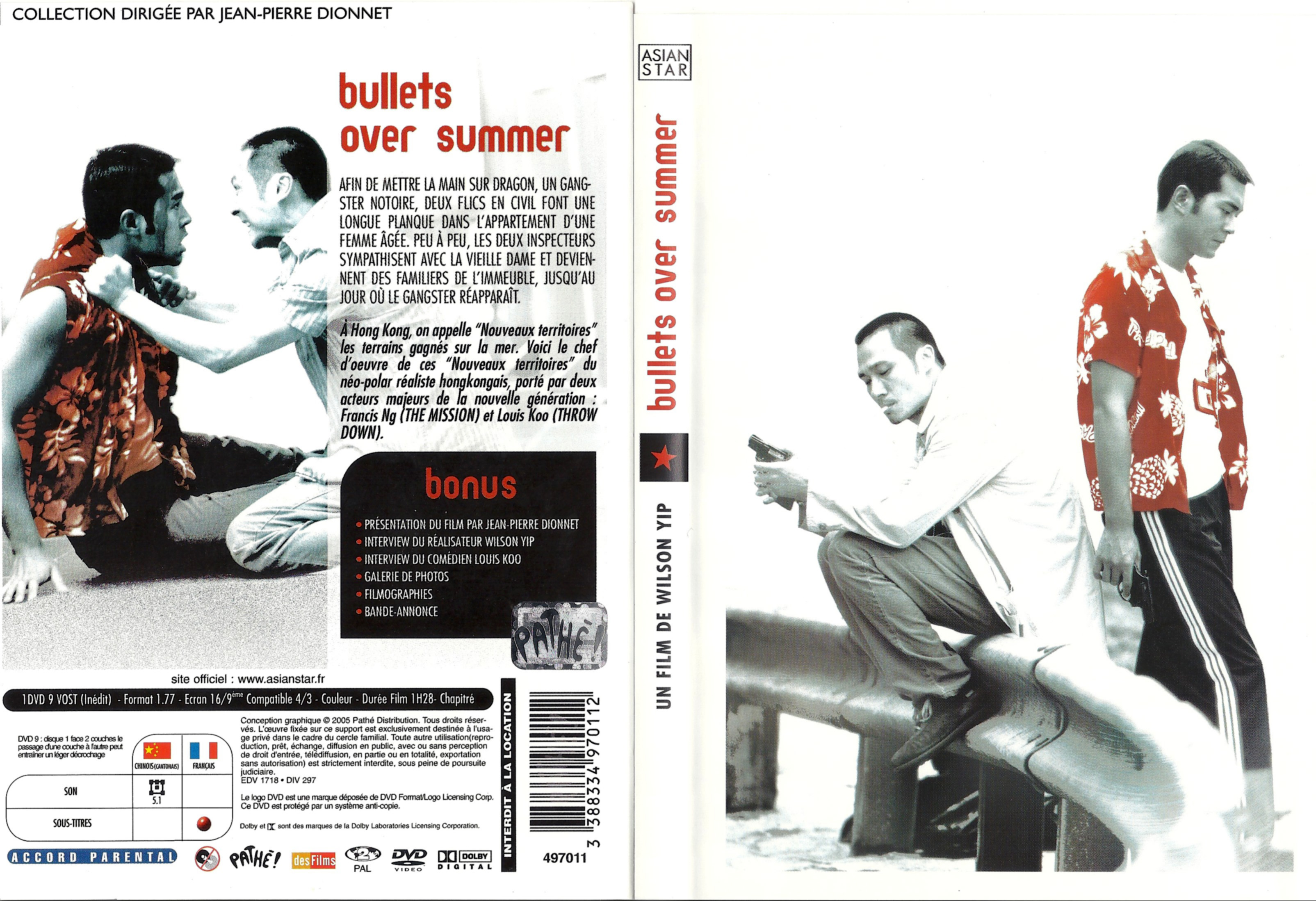 Jaquette DVD Bullets over summer