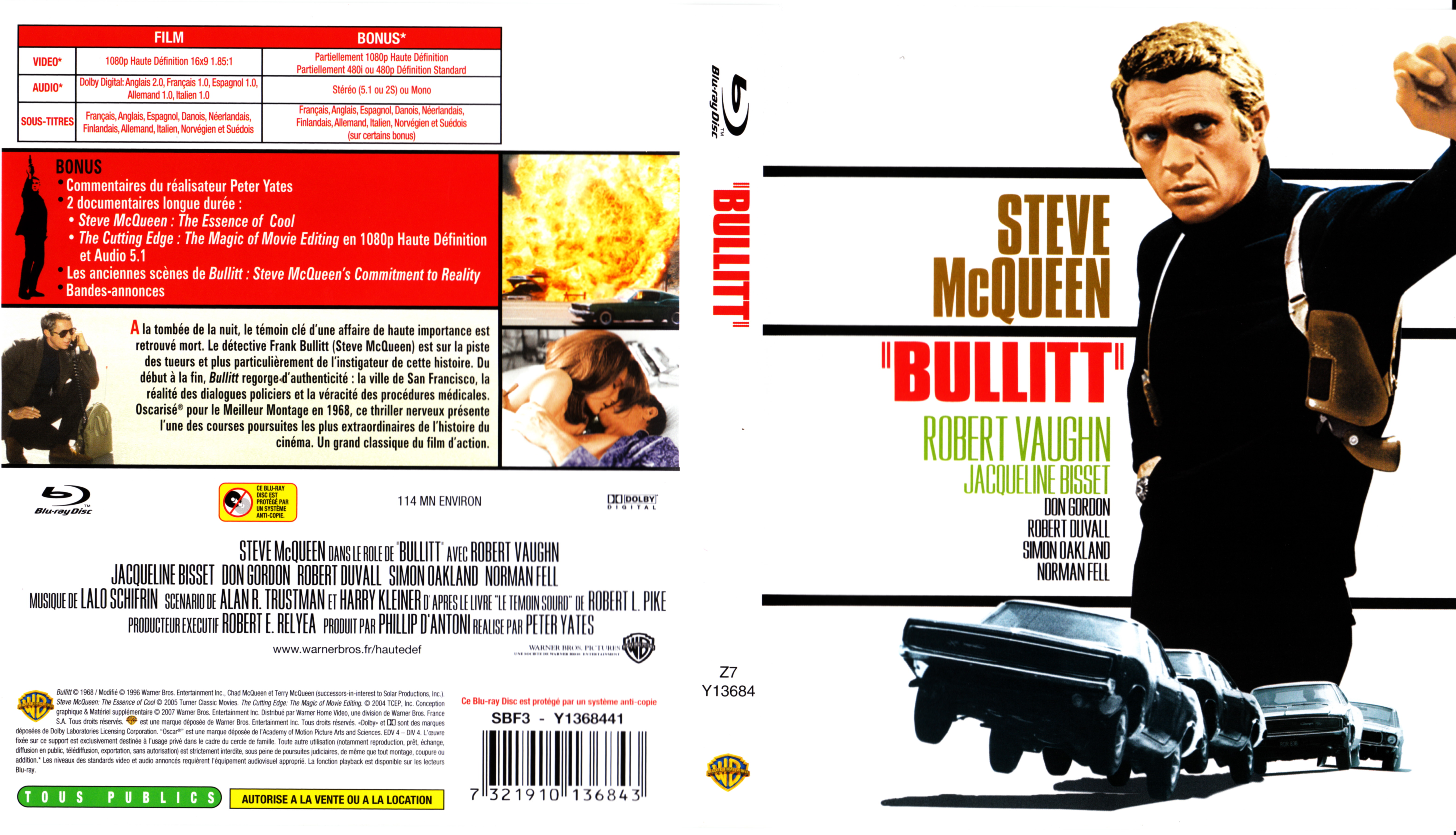 Jaquette DVD Bullitt (BLU-RAY)