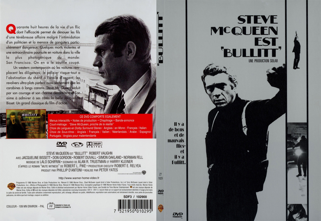 Jaquette DVD Bullitt - SLIM