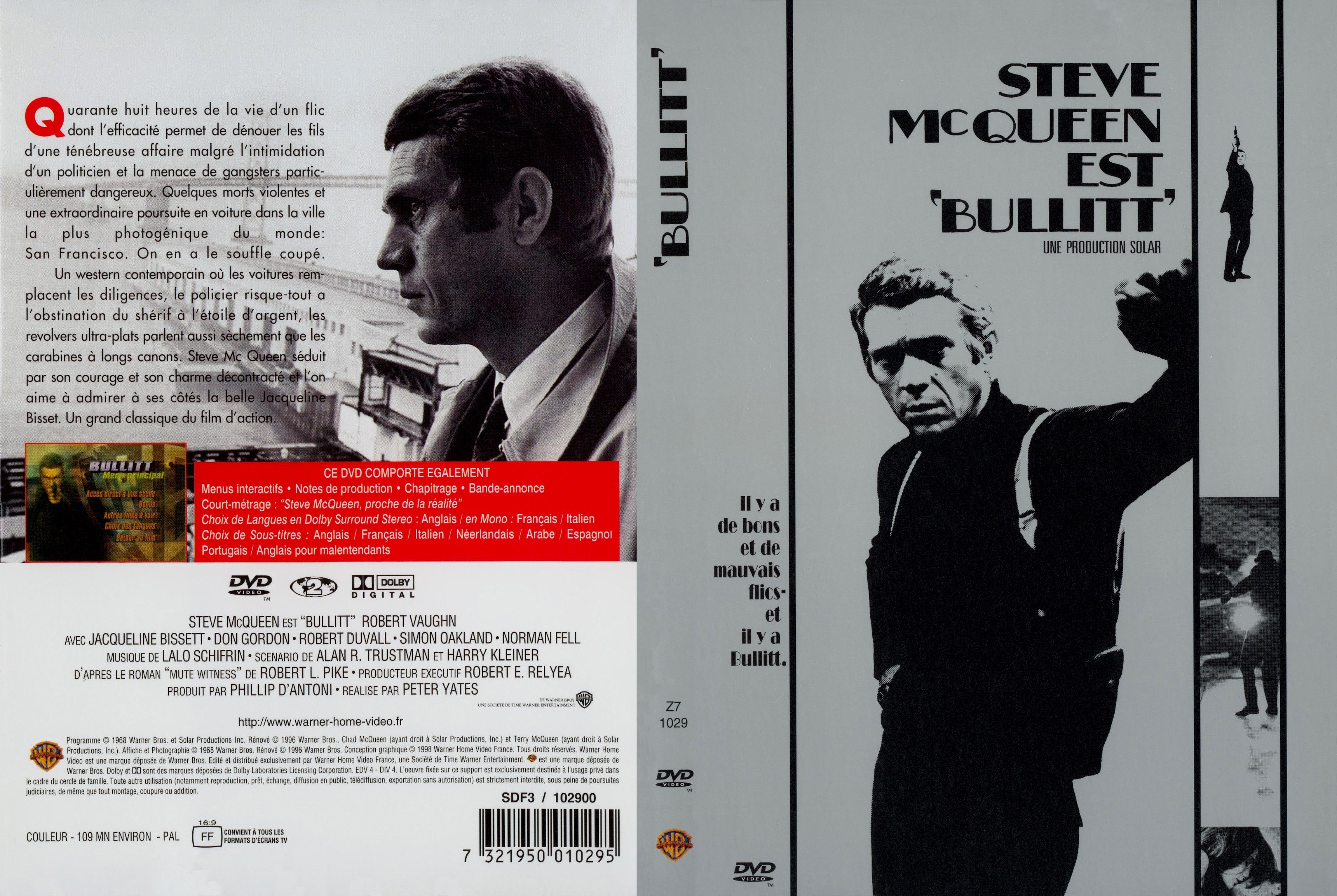 Jaquette DVD Bullitt v2