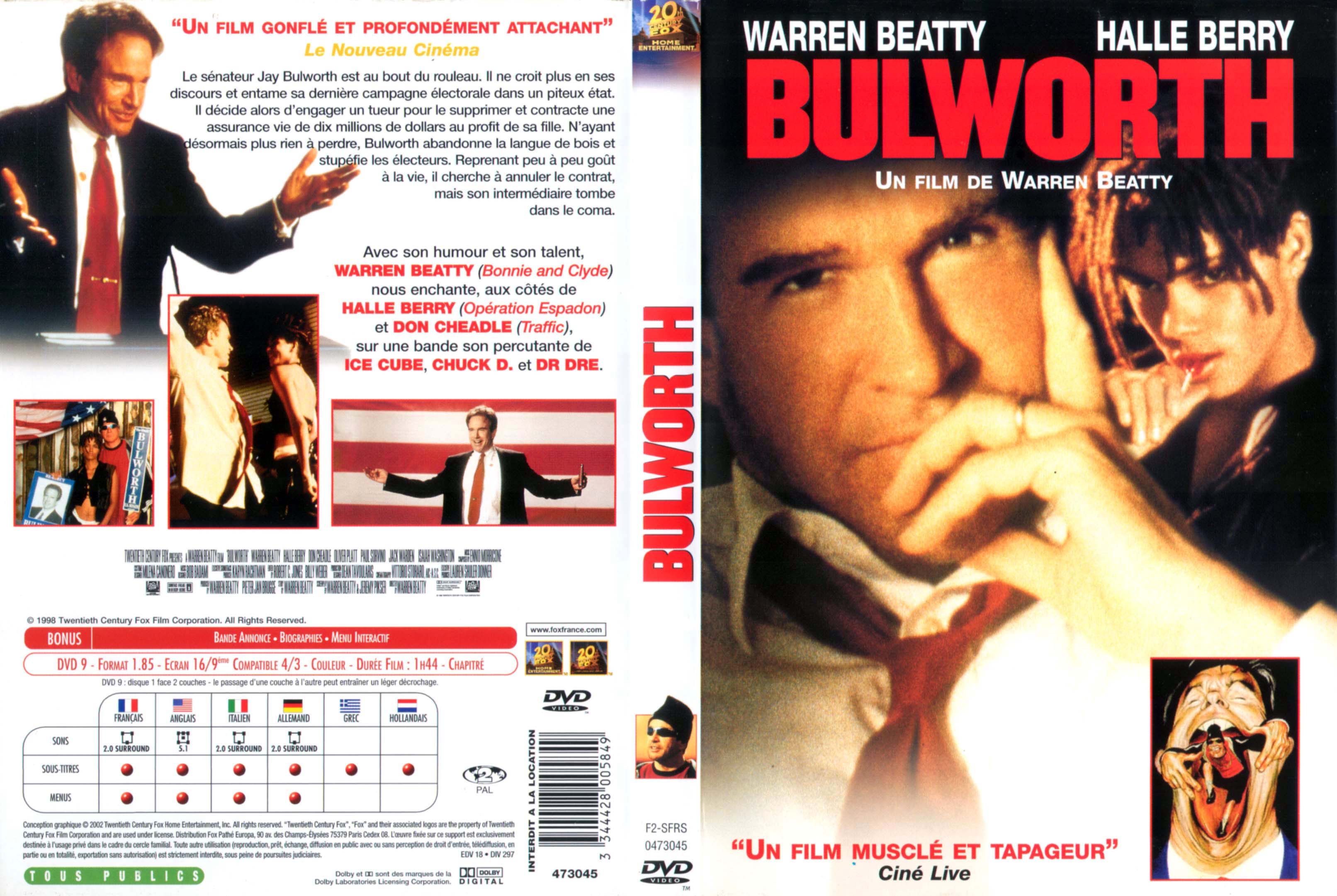 Jaquette DVD Bulworth