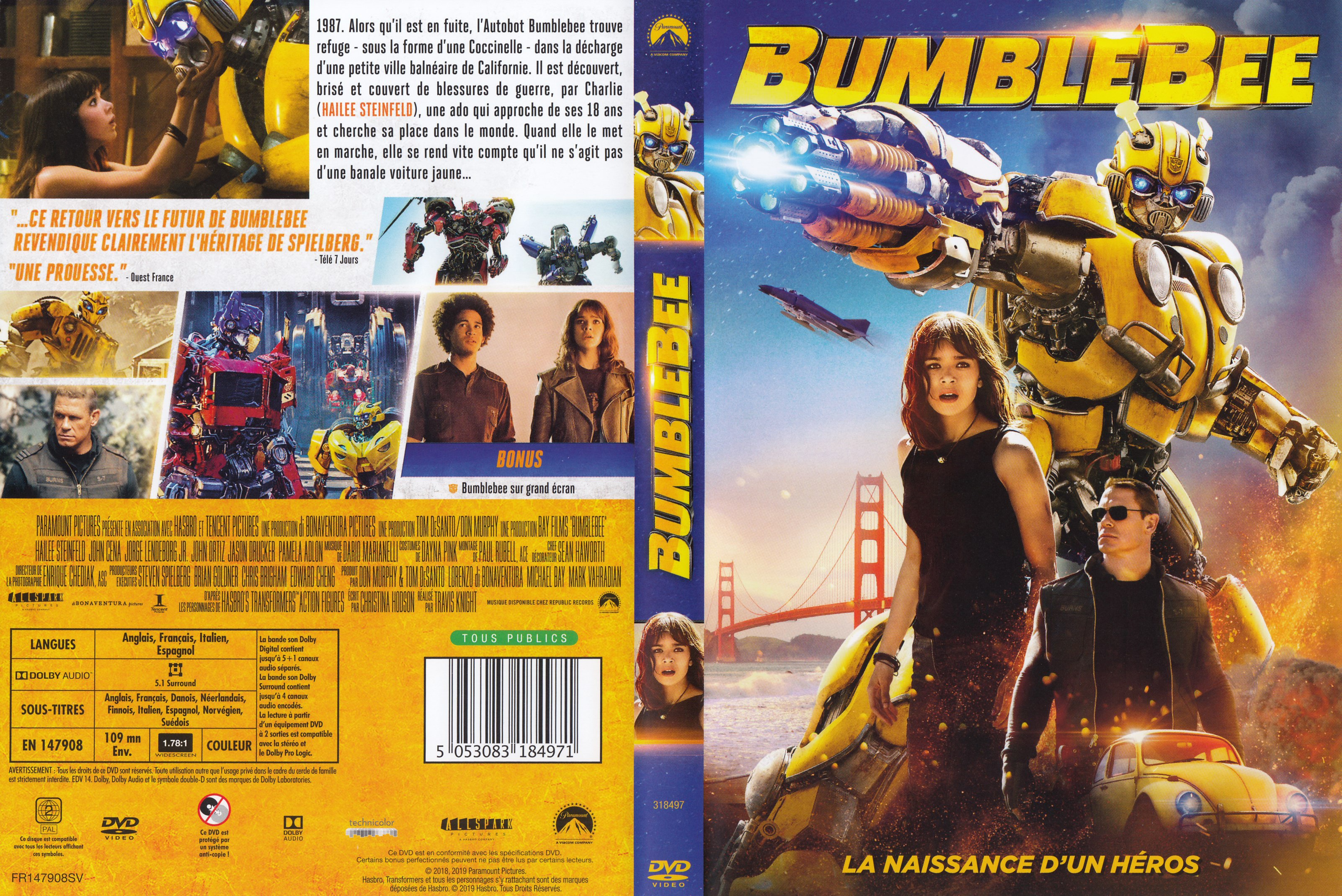 Jaquette DVD Bumblebee