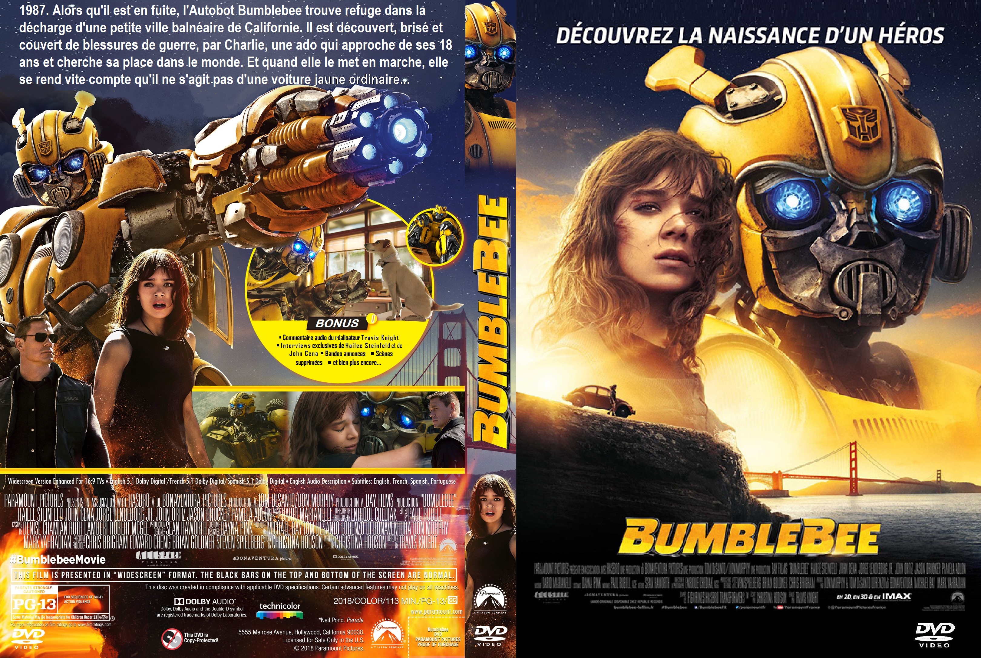 Jaquette DVD Bumblebee custom
