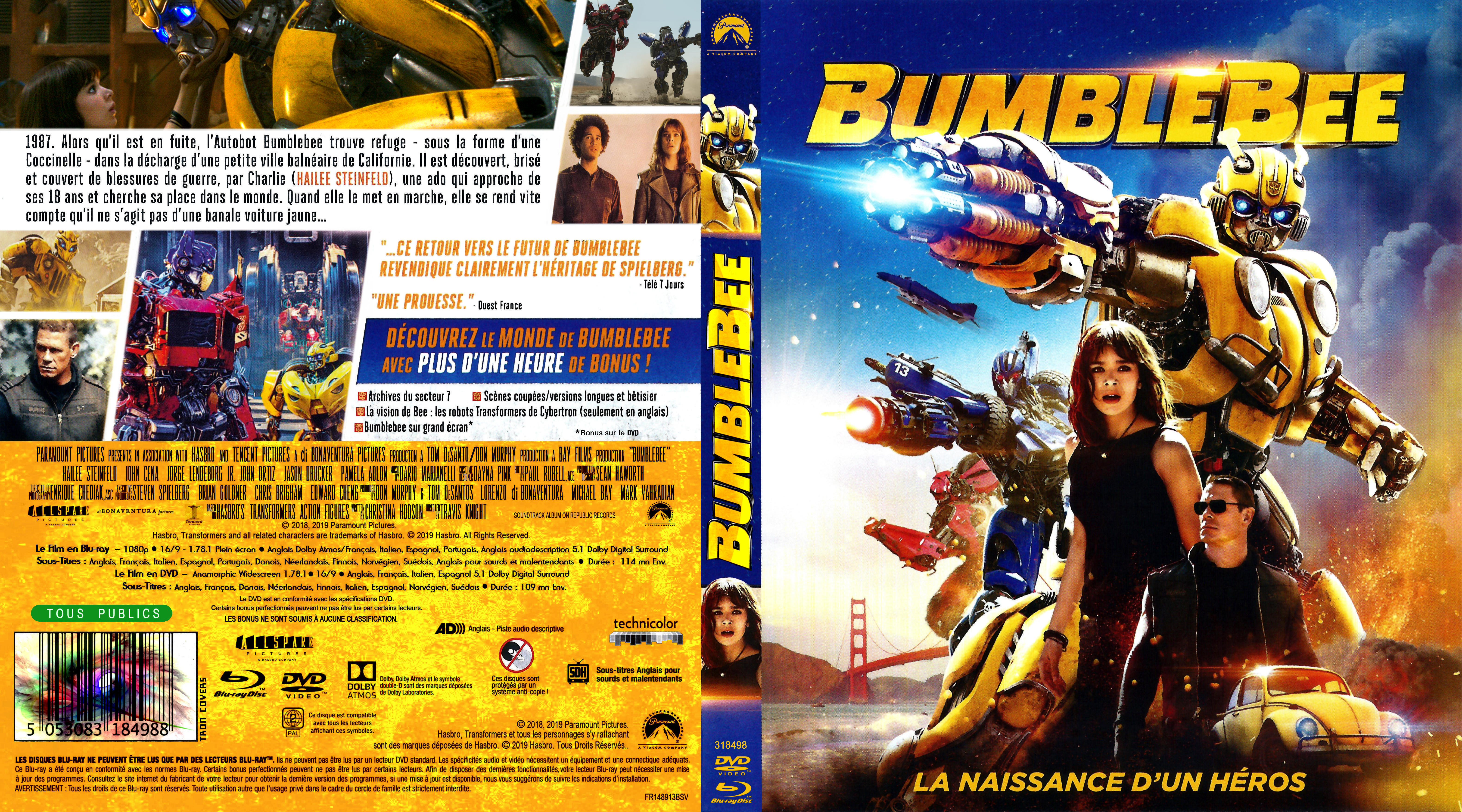 Jaquette DVD Bumblebee custom (BLU-RAY)