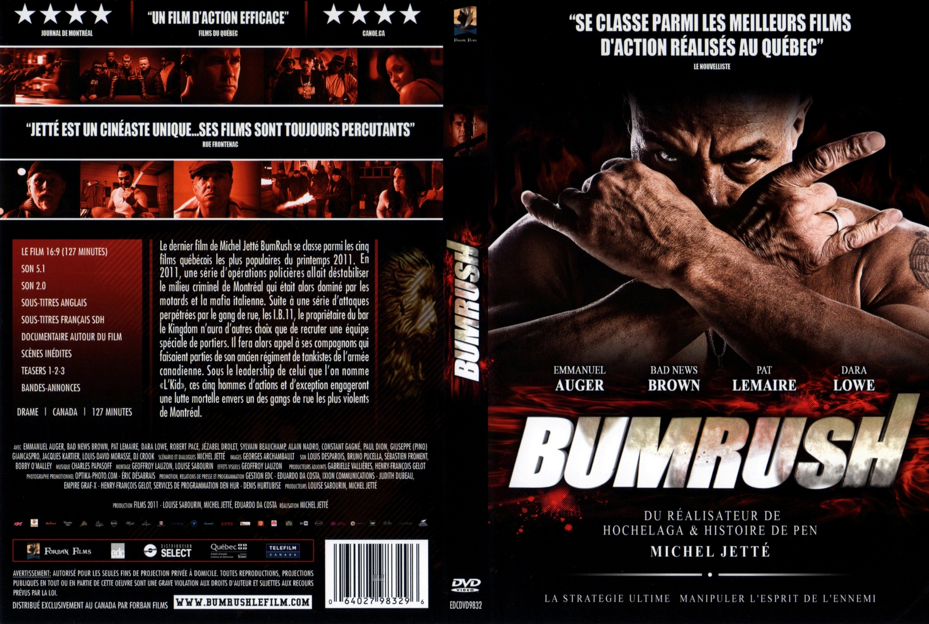 Jaquette DVD Bumrush (Canadienne)