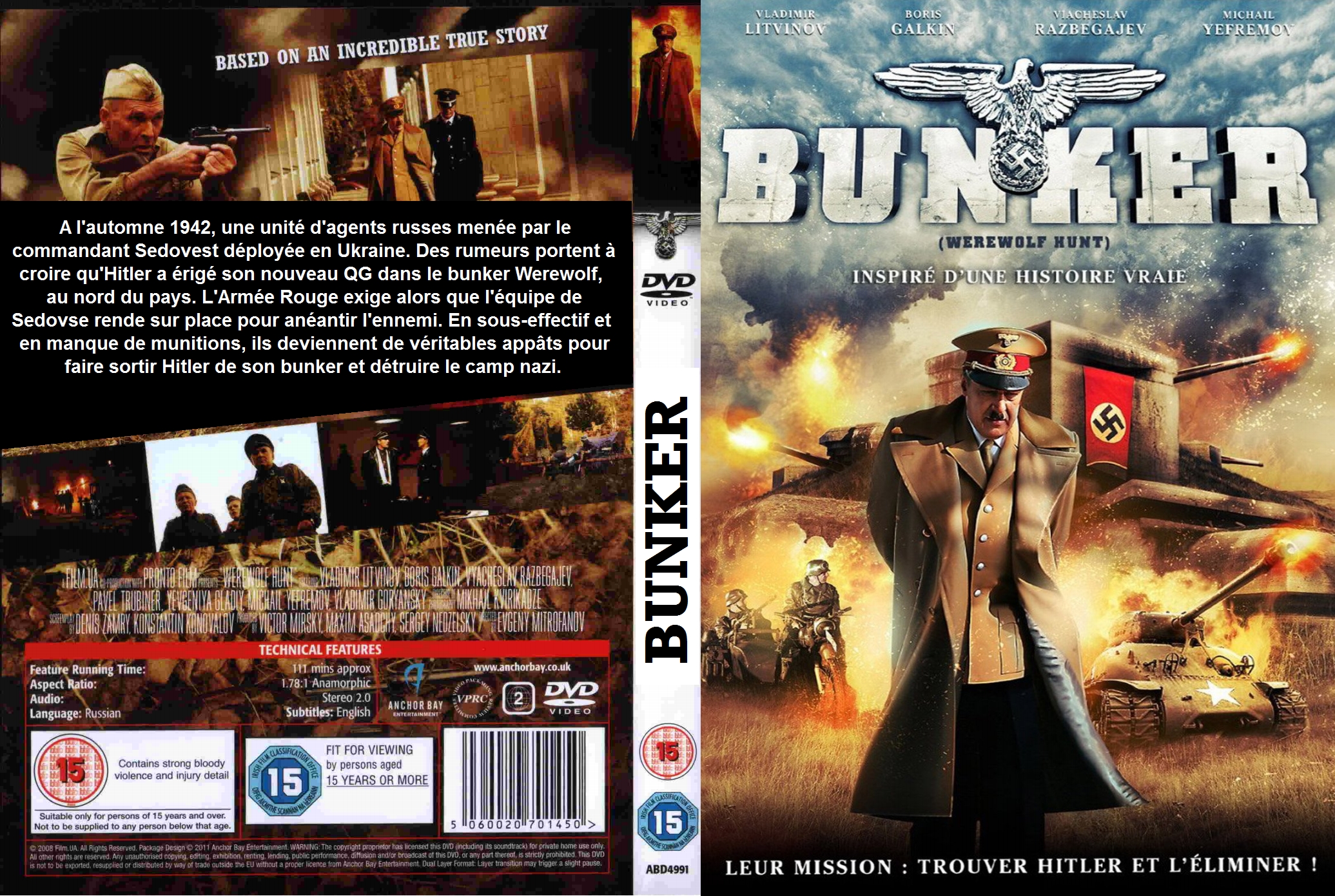 Jaquette DVD Bunker custom