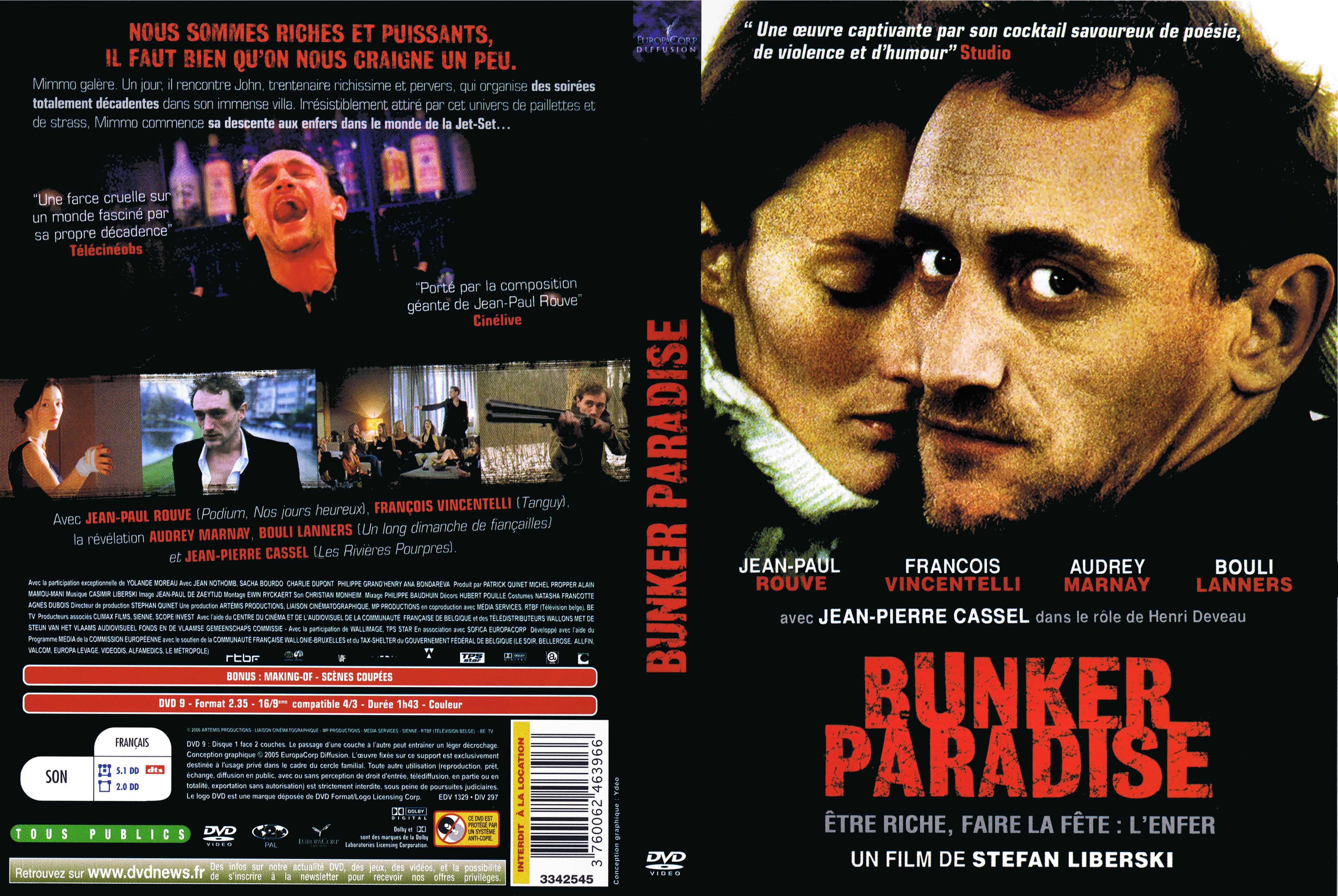 Jaquette DVD Bunker paradise
