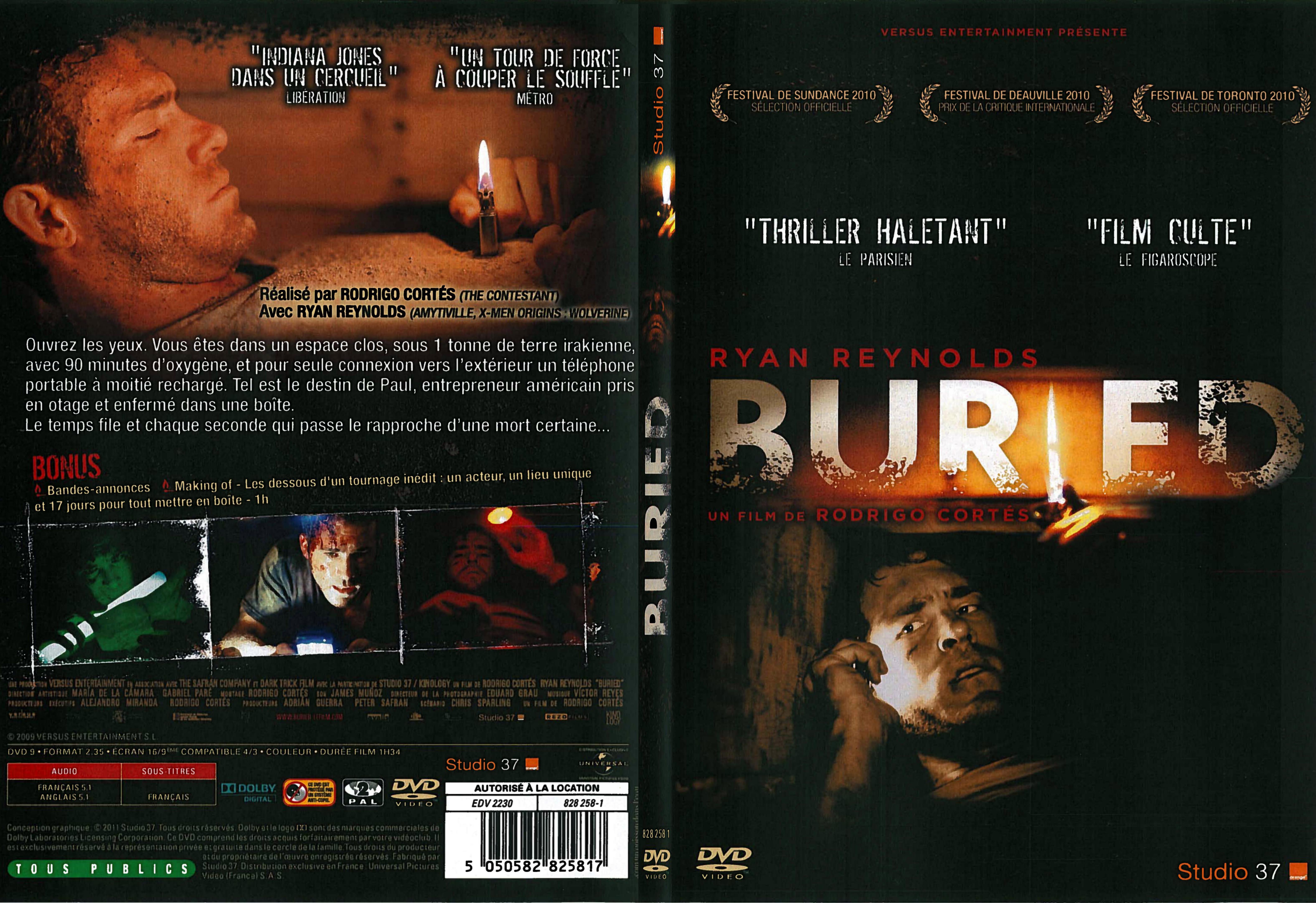 Jaquette DVD Buried - SLIM