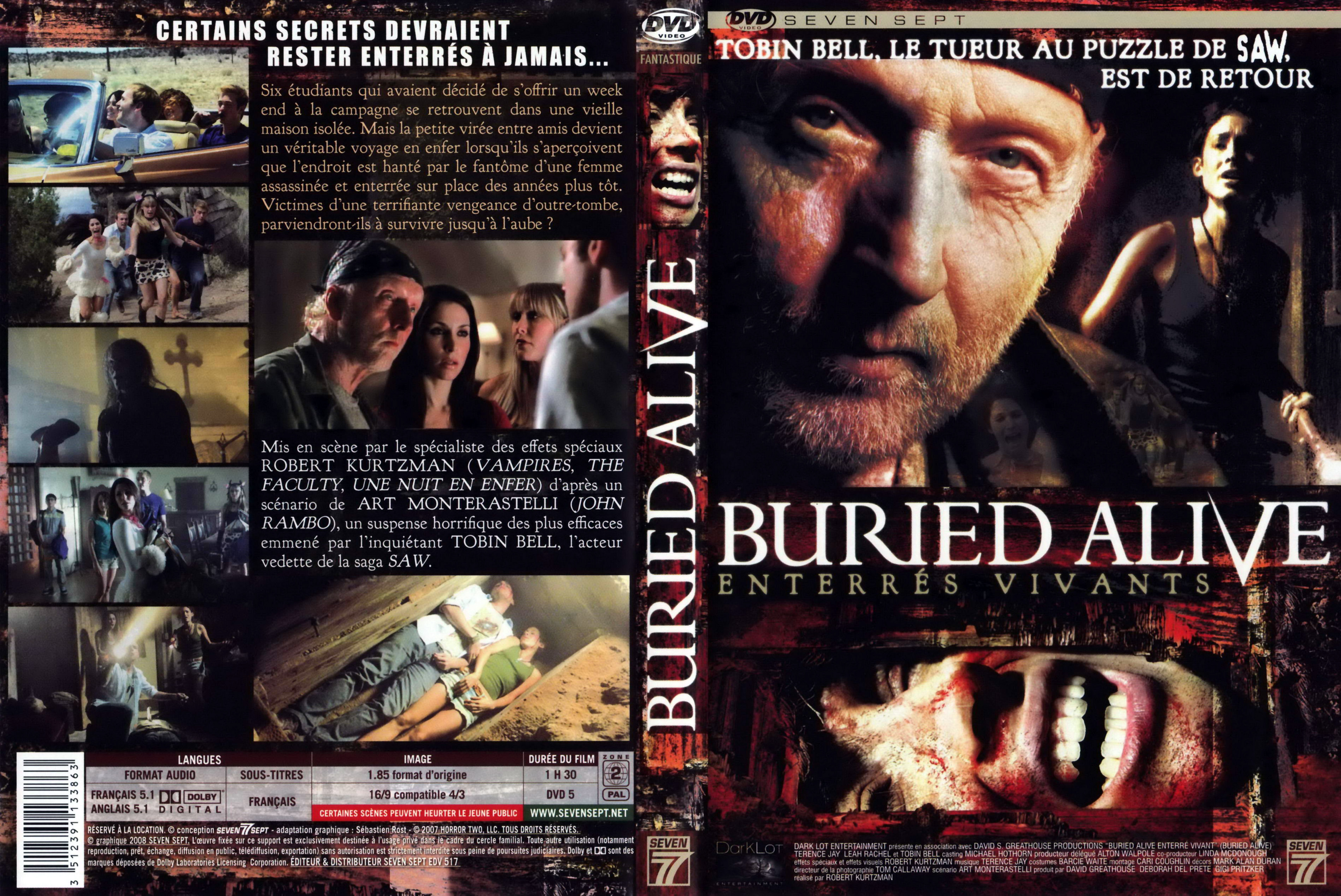 Jaquette DVD Buried alive