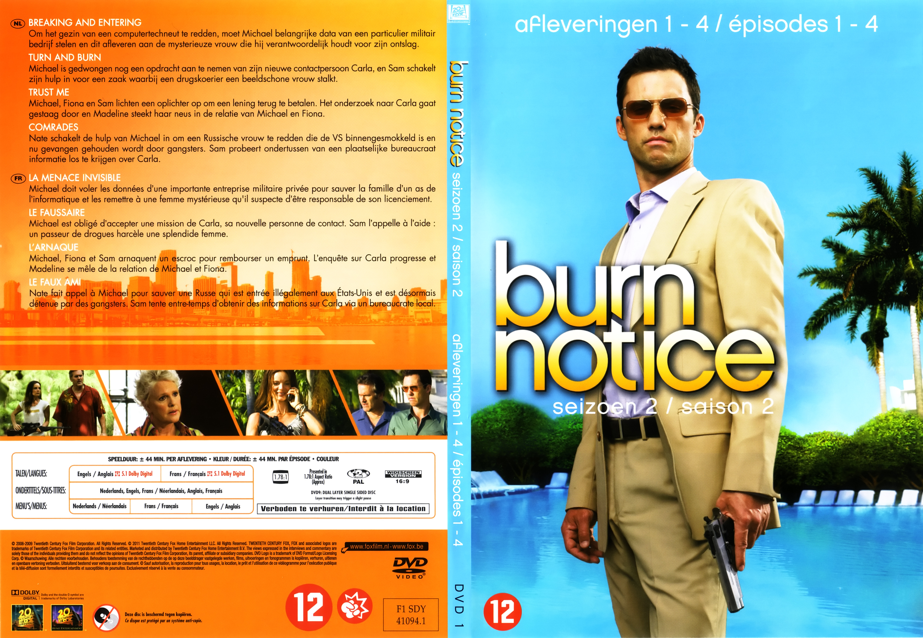 Jaquette DVD Burn notice Saison 2 DVD 1