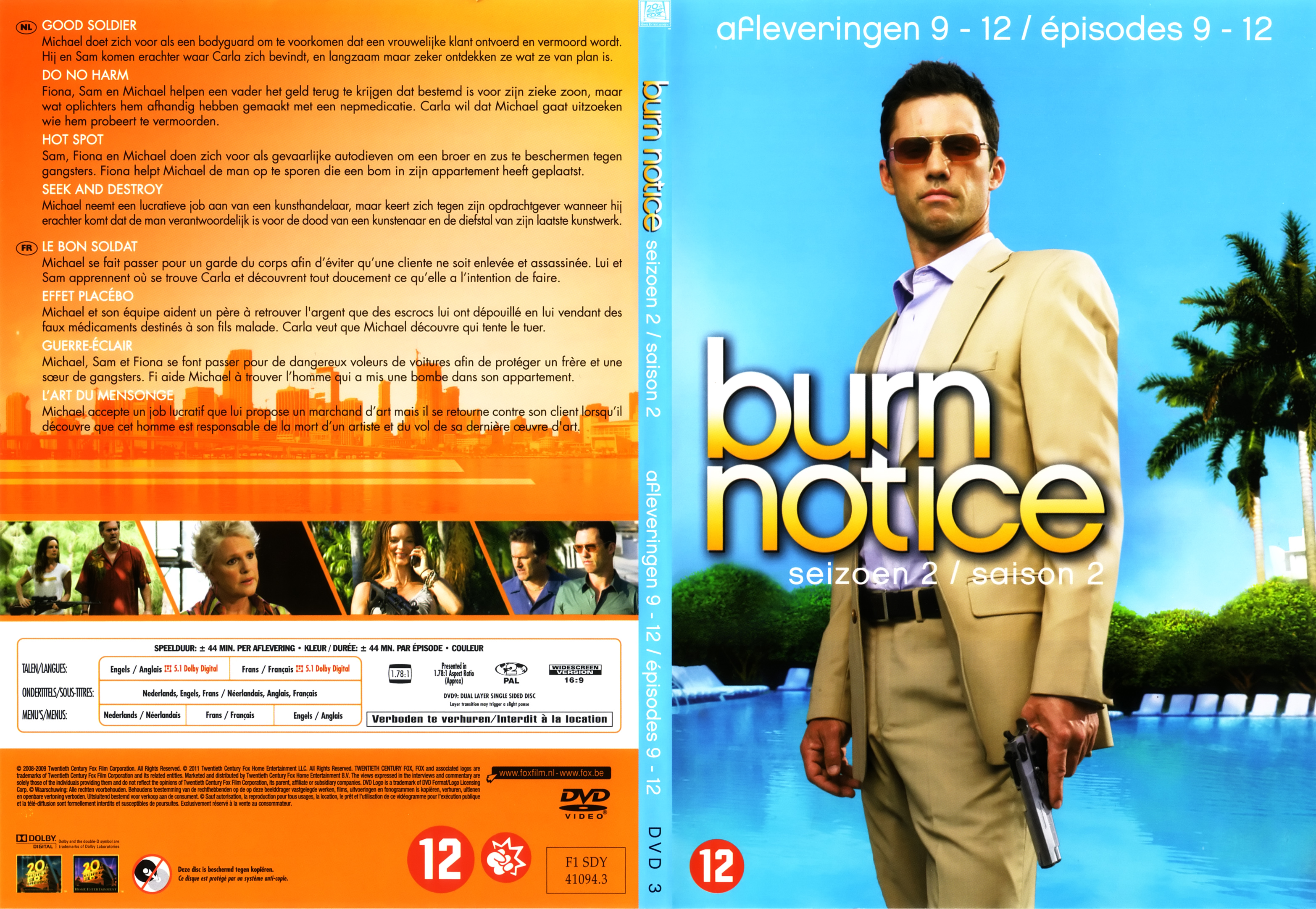 Jaquette DVD Burn notice Saison 2 DVD 3