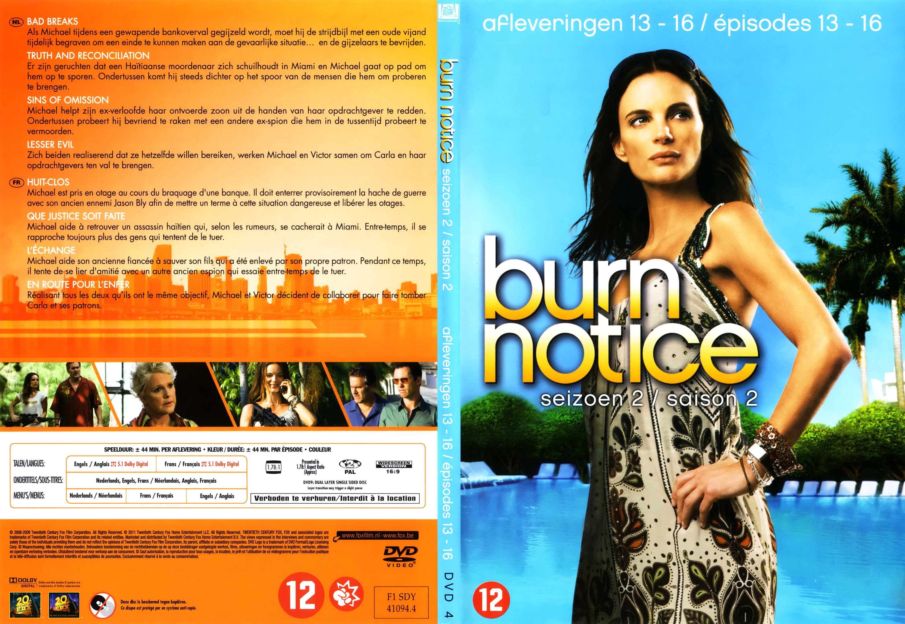 Jaquette DVD Burn notice Saison 2 DVD 4