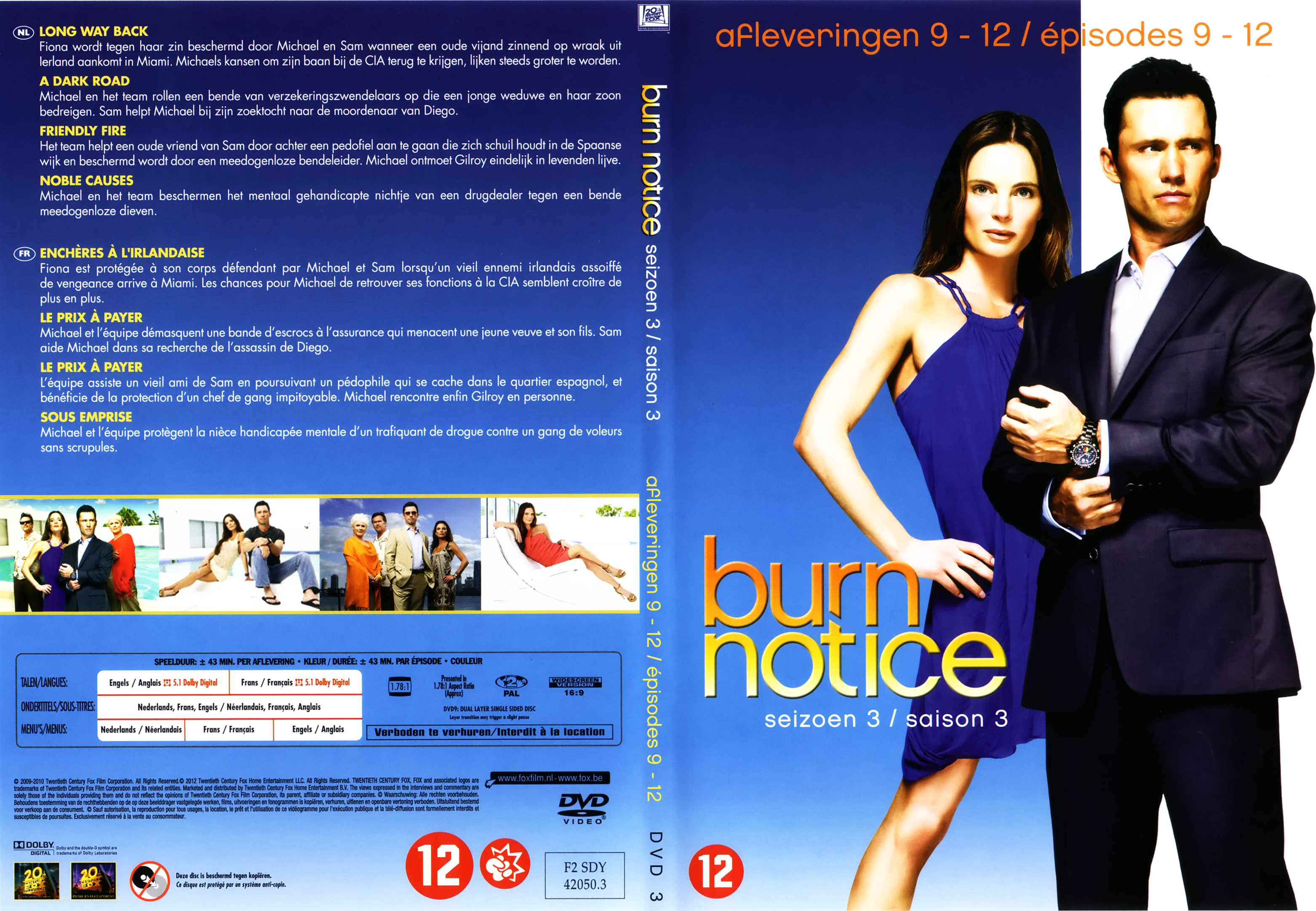 Jaquette DVD Burn notice Saison 3 DVD 3