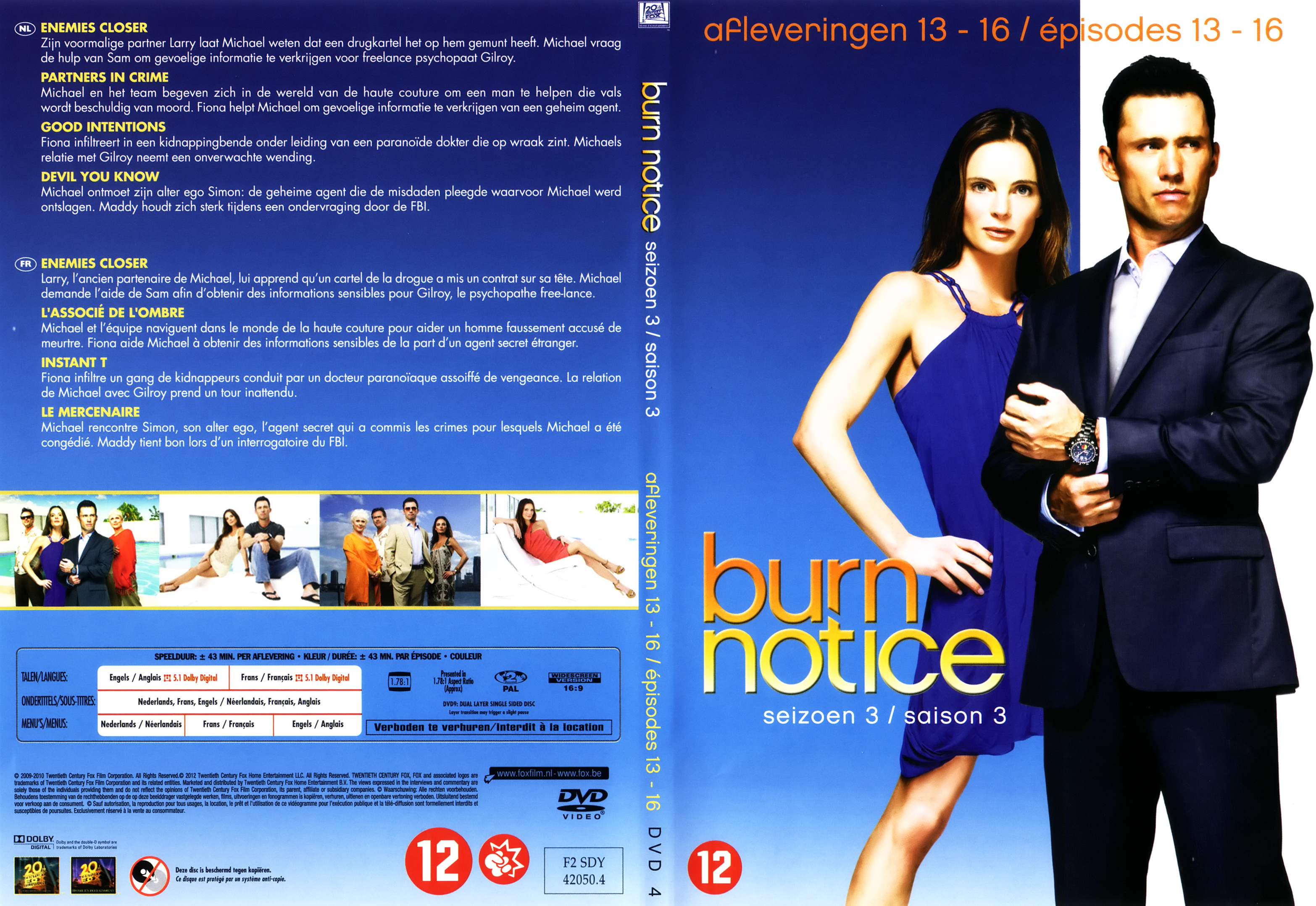 Jaquette DVD Burn notice Saison 3 DVD 4