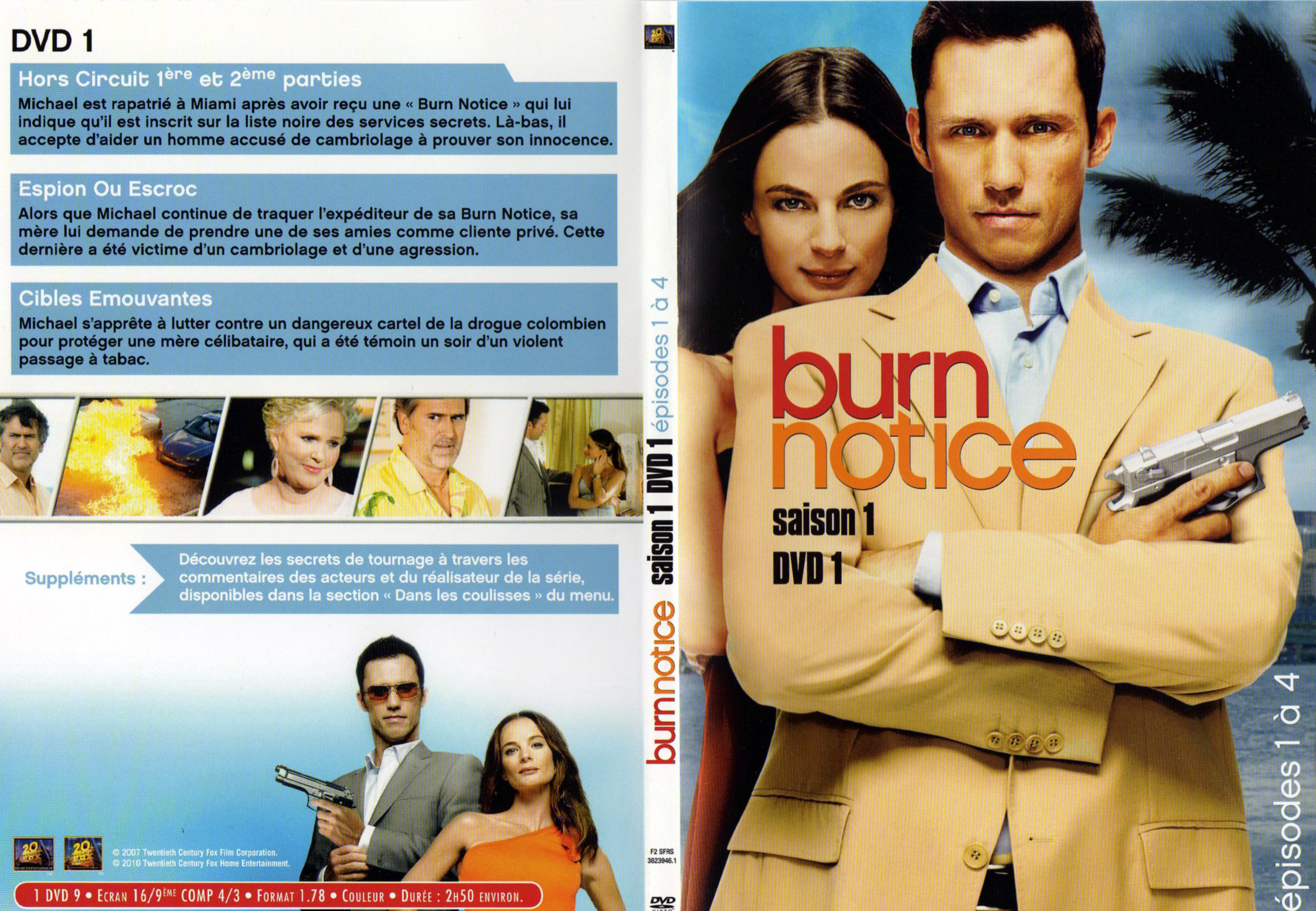 Jaquette DVD Burn notice saison 1 DVD 1
