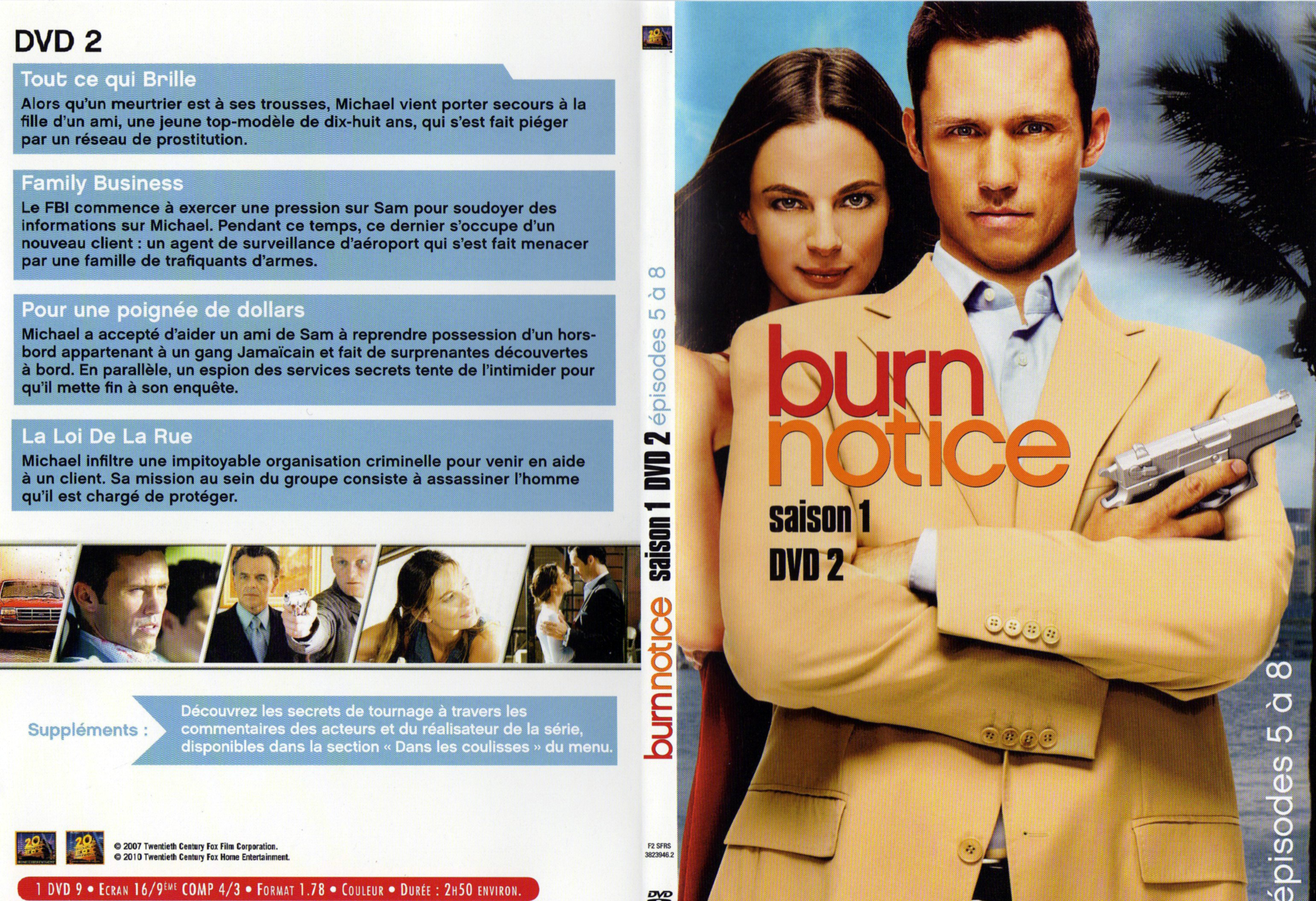 Jaquette DVD Burn notice saison 1 DVD 2