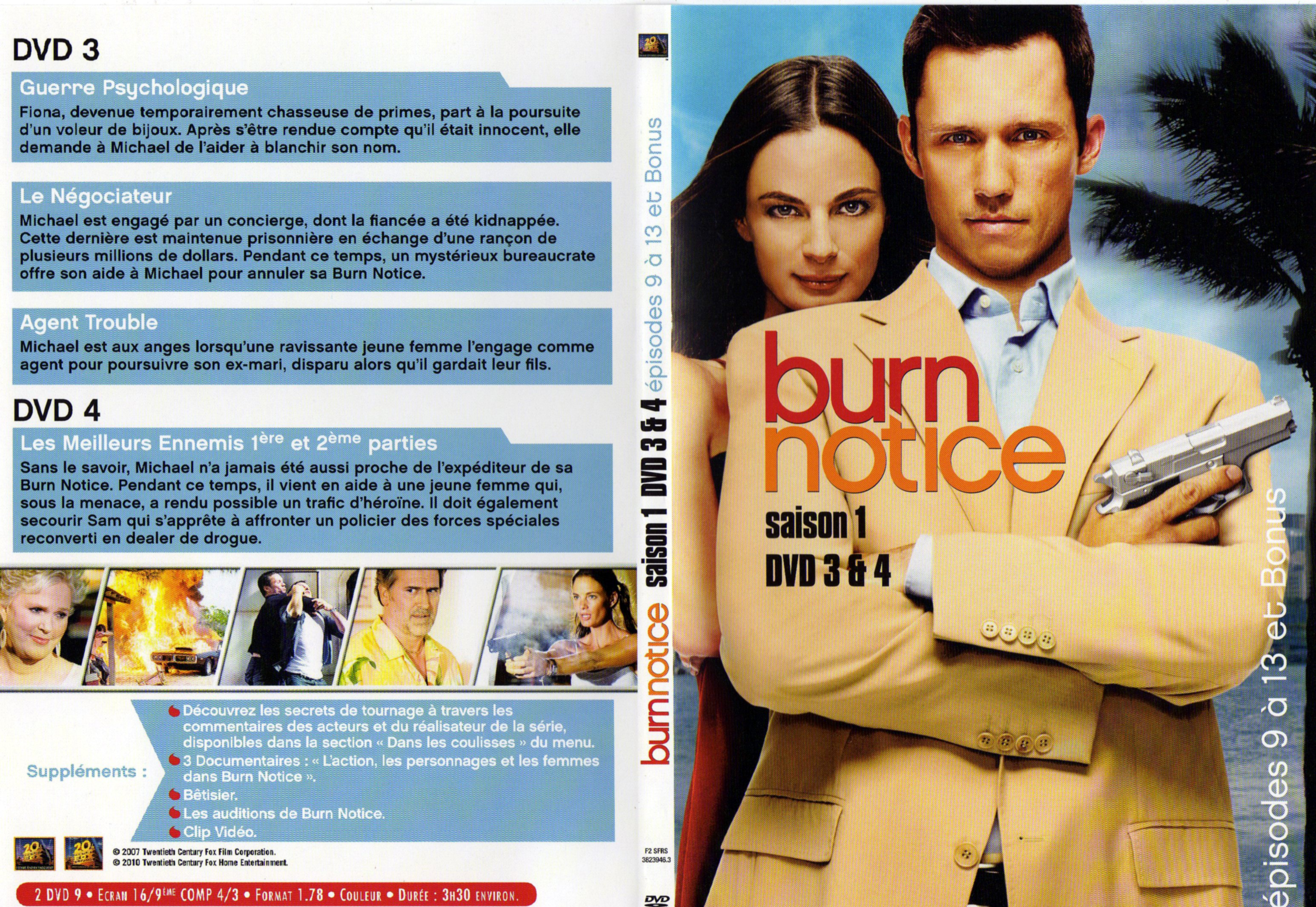 Jaquette DVD Burn notice saison 1 DVD 3