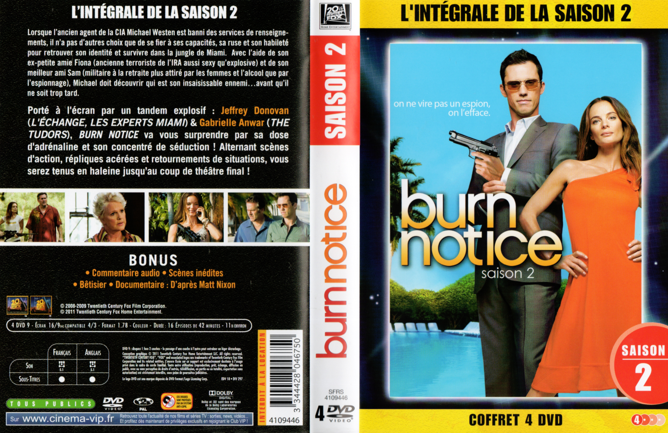 Jaquette DVD Burn notice saison 2 COFFRET v3