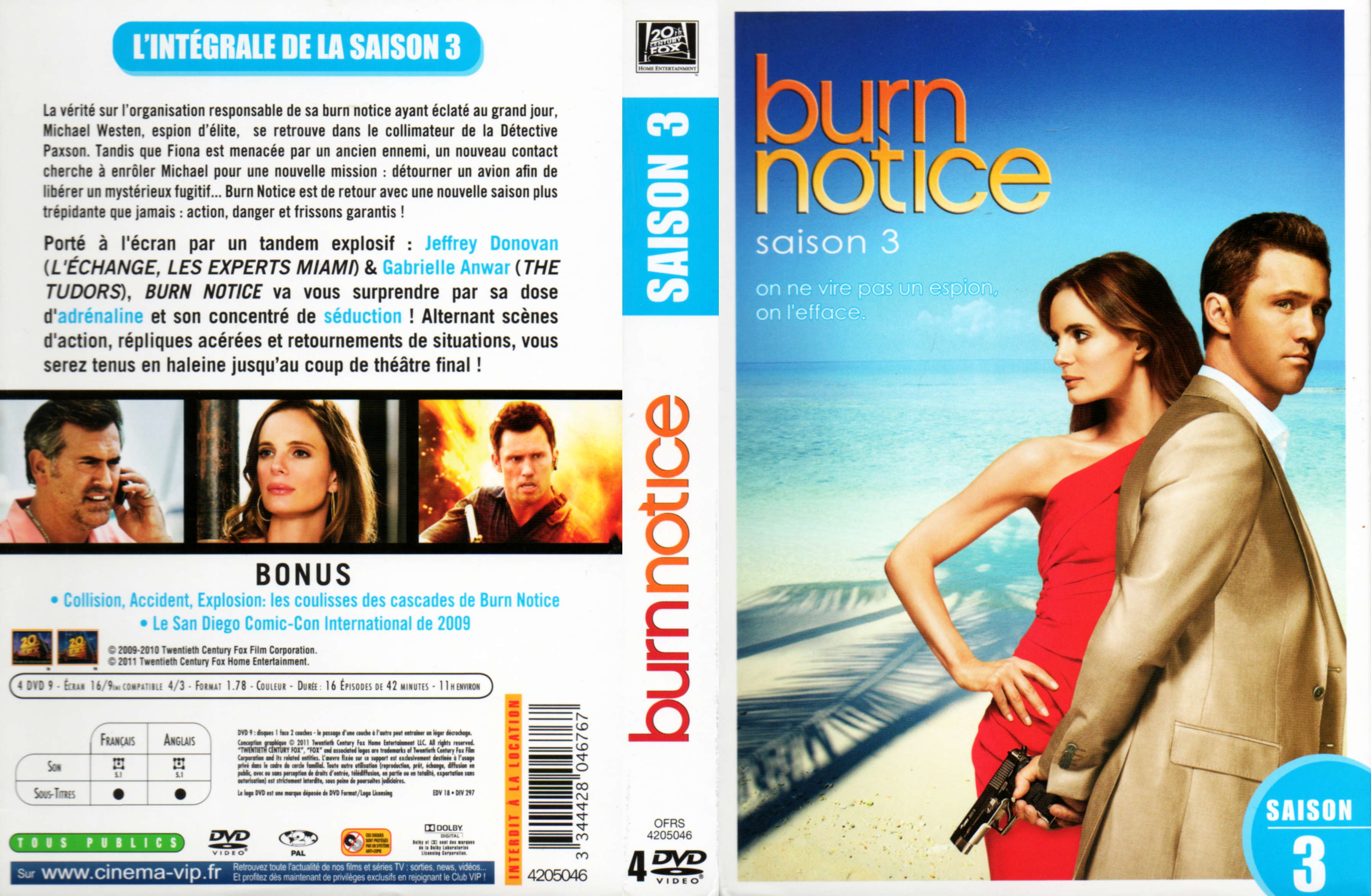 Jaquette DVD Burn notice saison 3 COFFRET v2