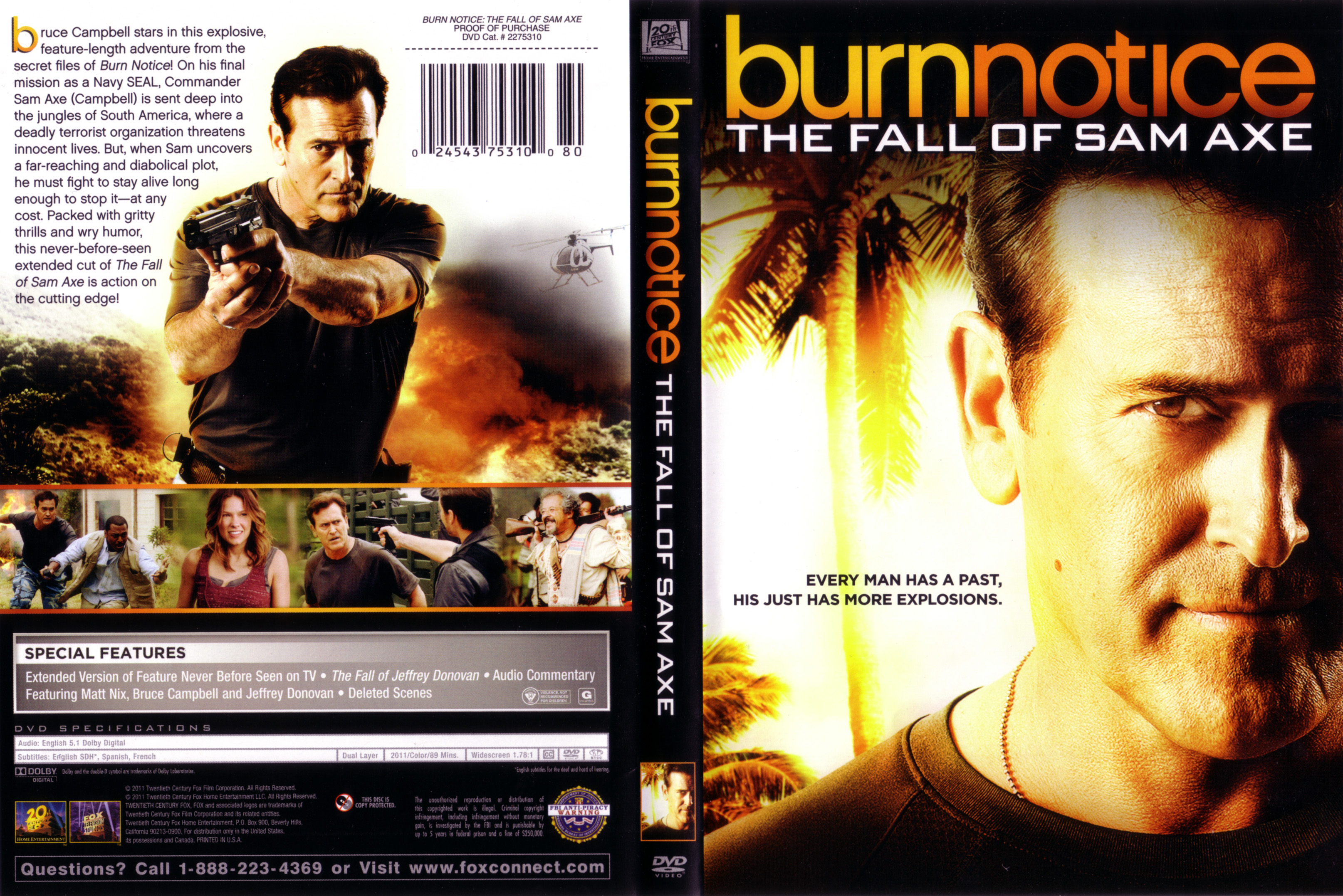 Jaquette DVD Burn notice the fall of sam axe Zone 1