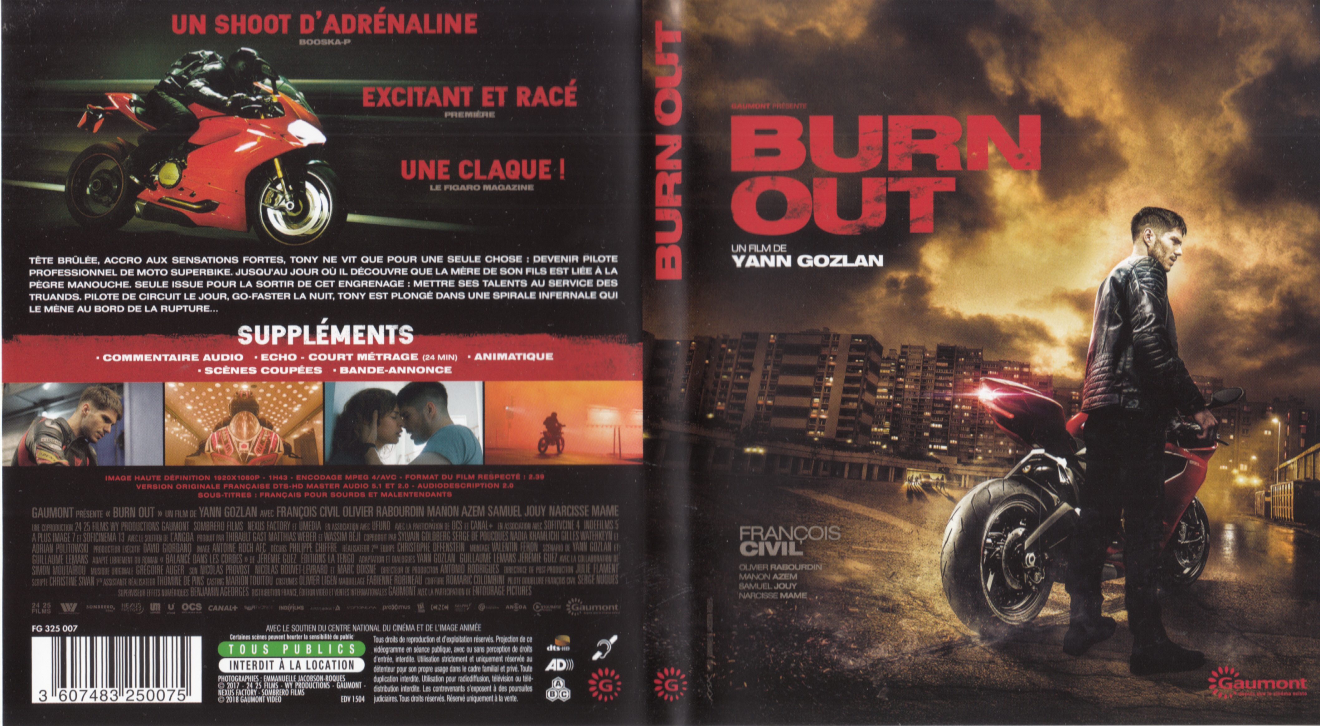 Jaquette DVD Burn out (BLU-RAY)