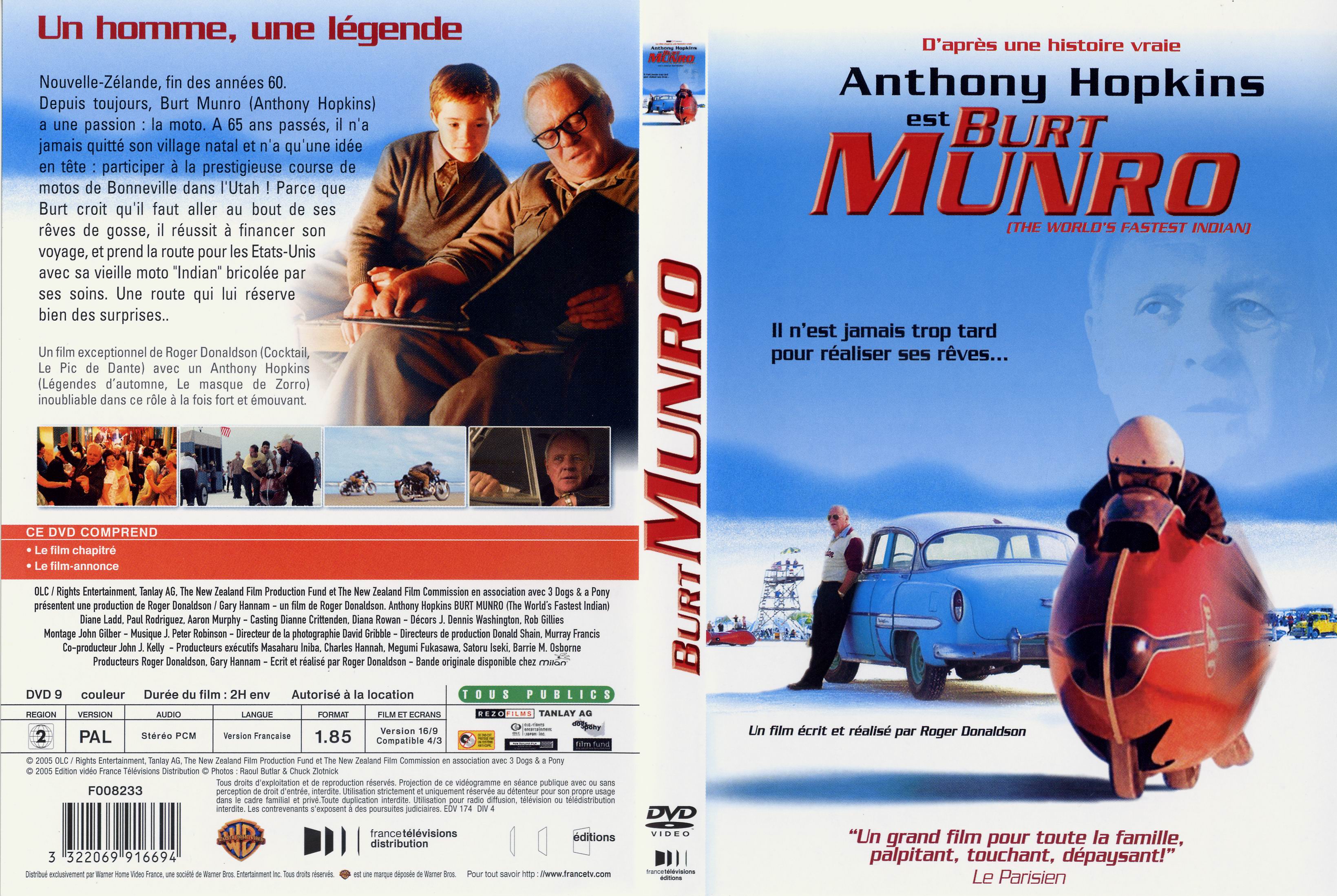 Jaquette DVD Burt Munro