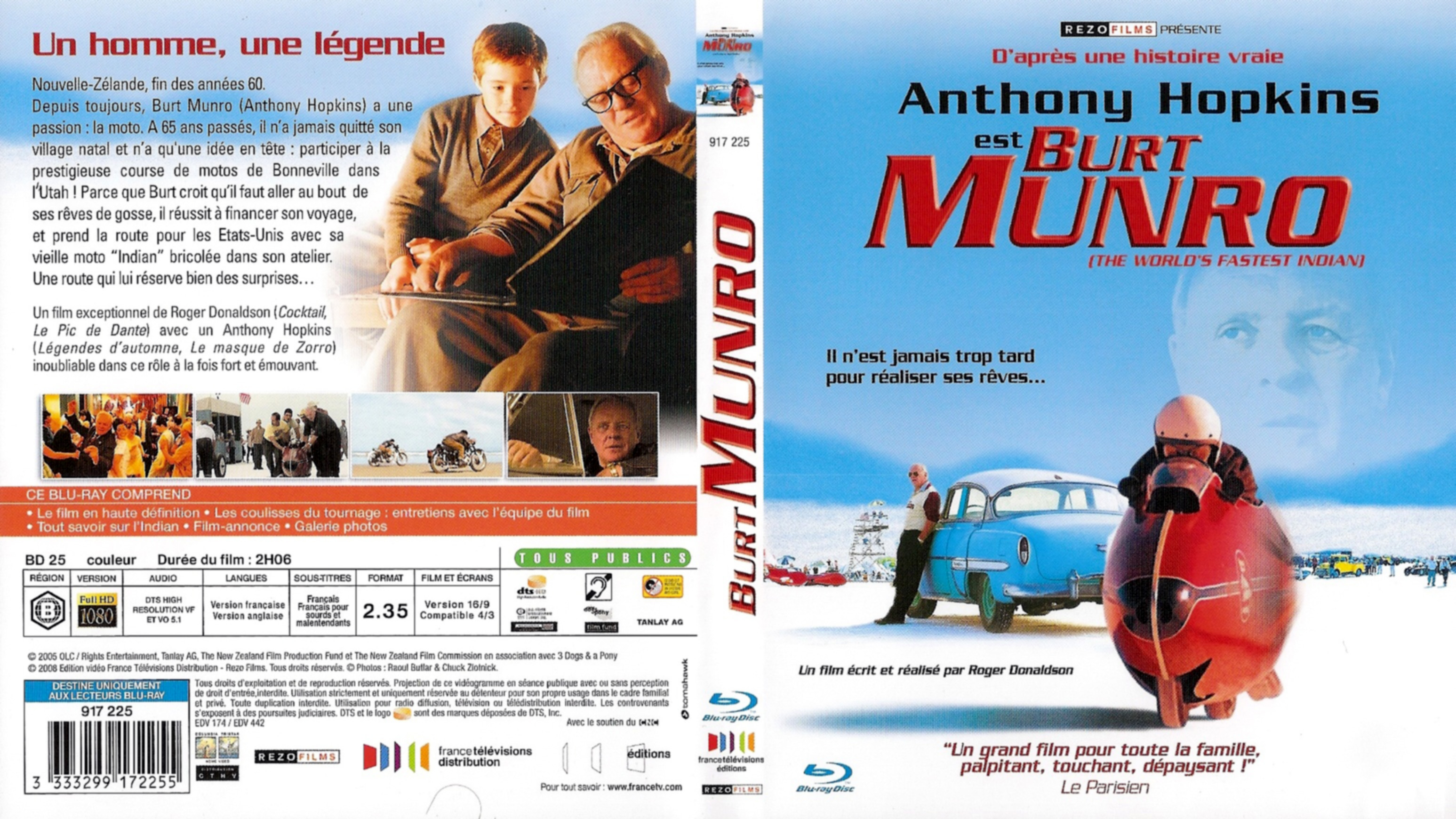 Jaquette DVD Burt Munro (BLU-RAY)