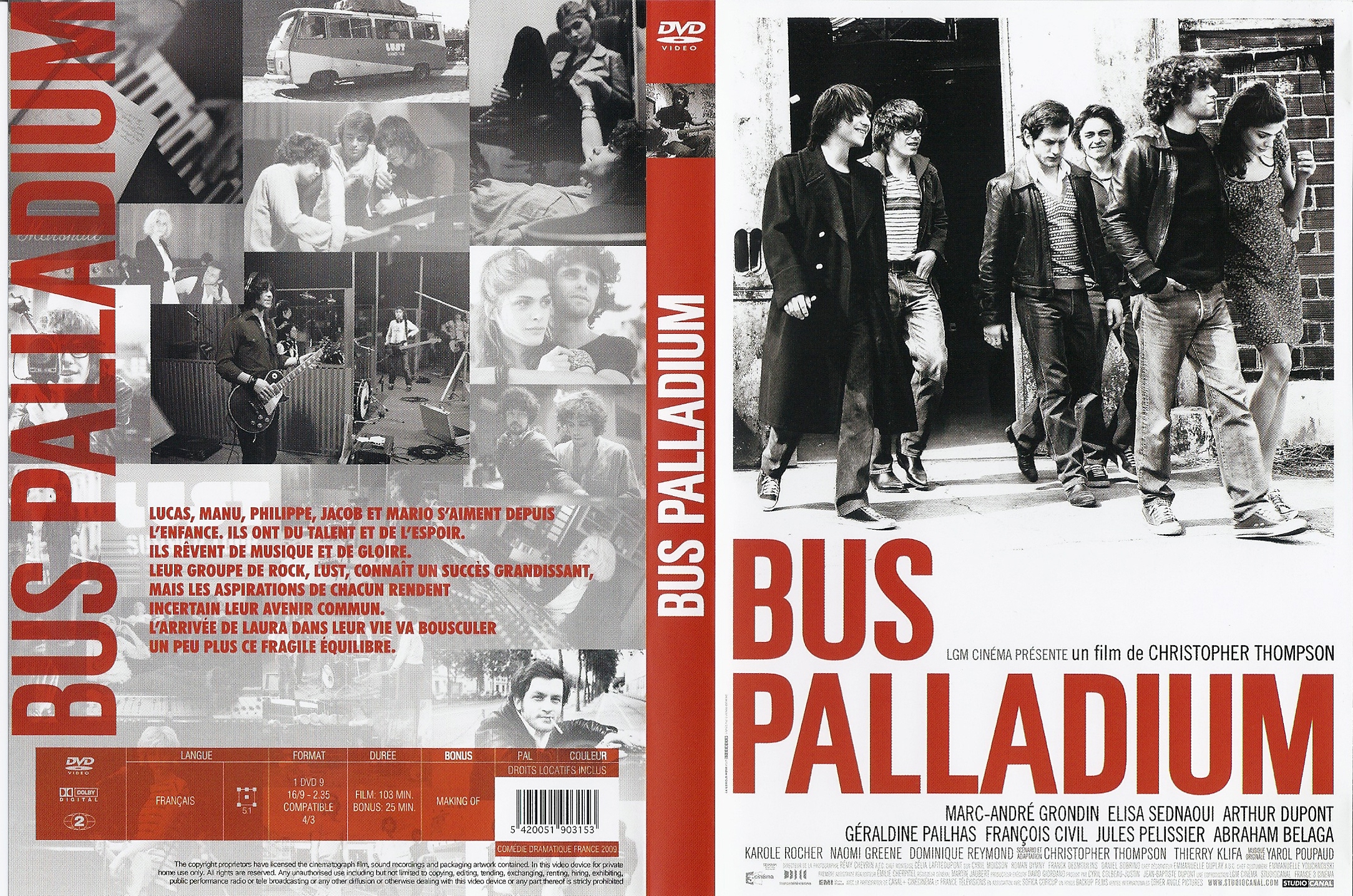 Jaquette DVD Bus palladium