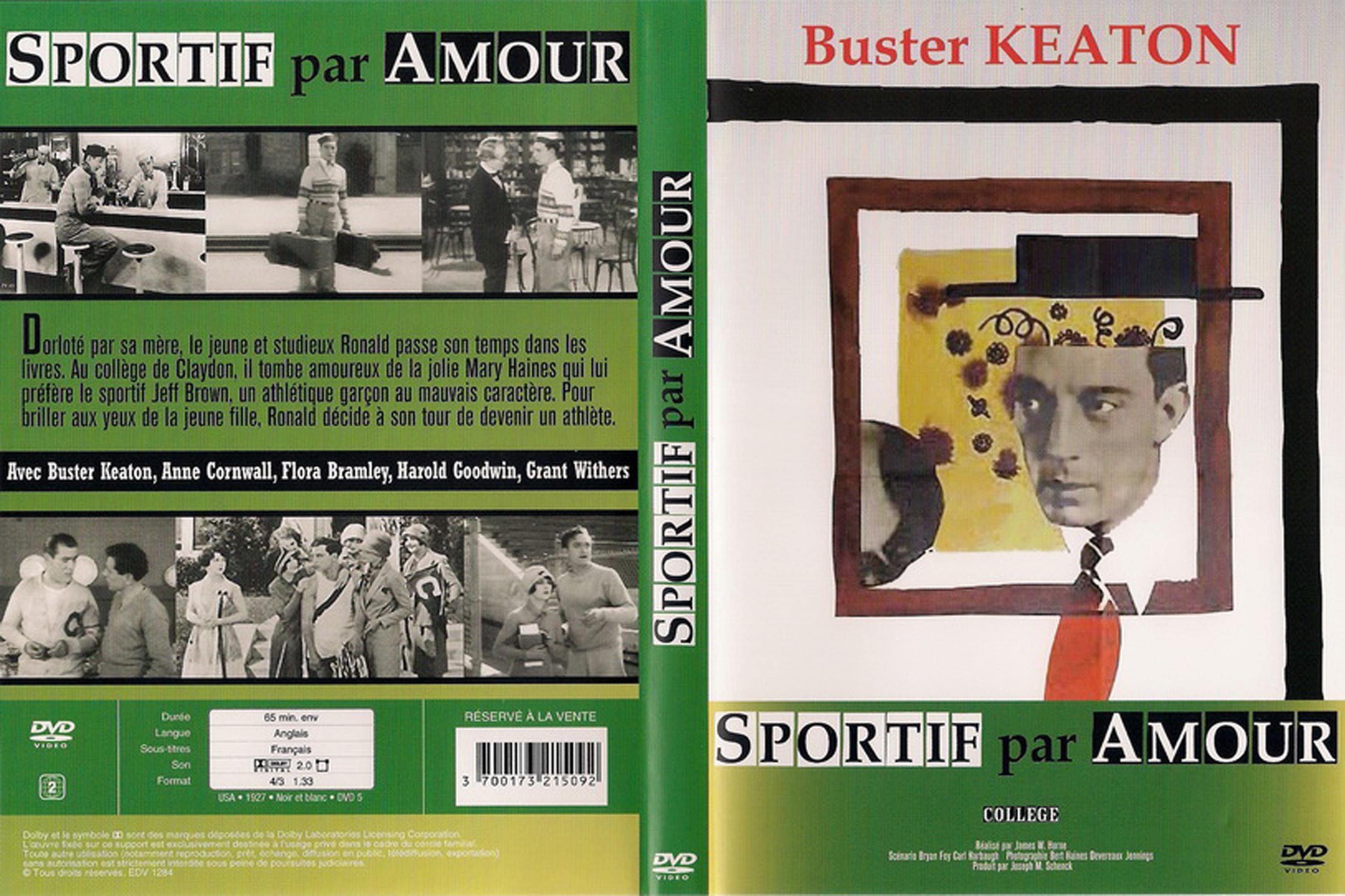 Jaquette DVD Buster Keaton -  sportif par amour