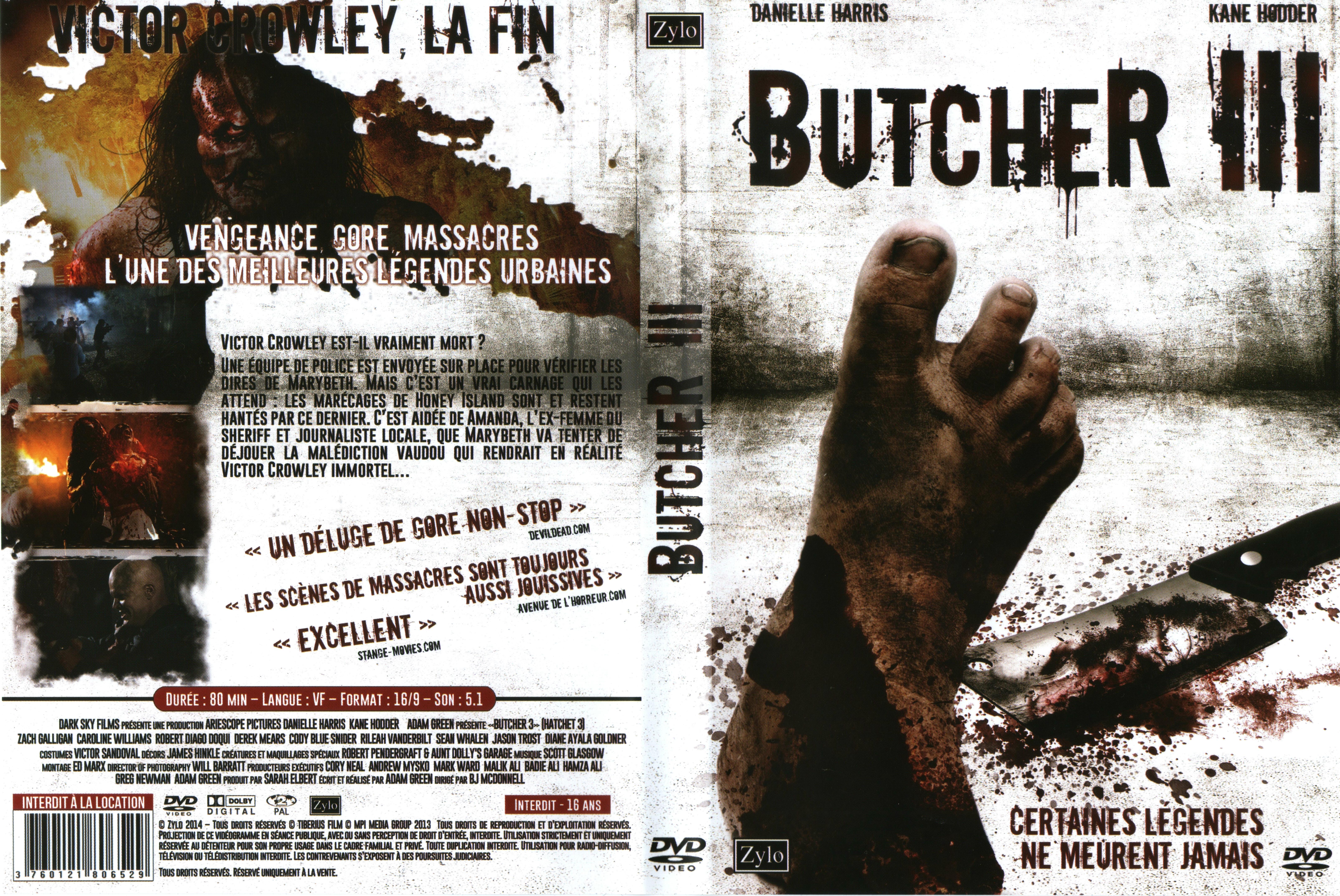 Jaquette DVD Butcher 3
