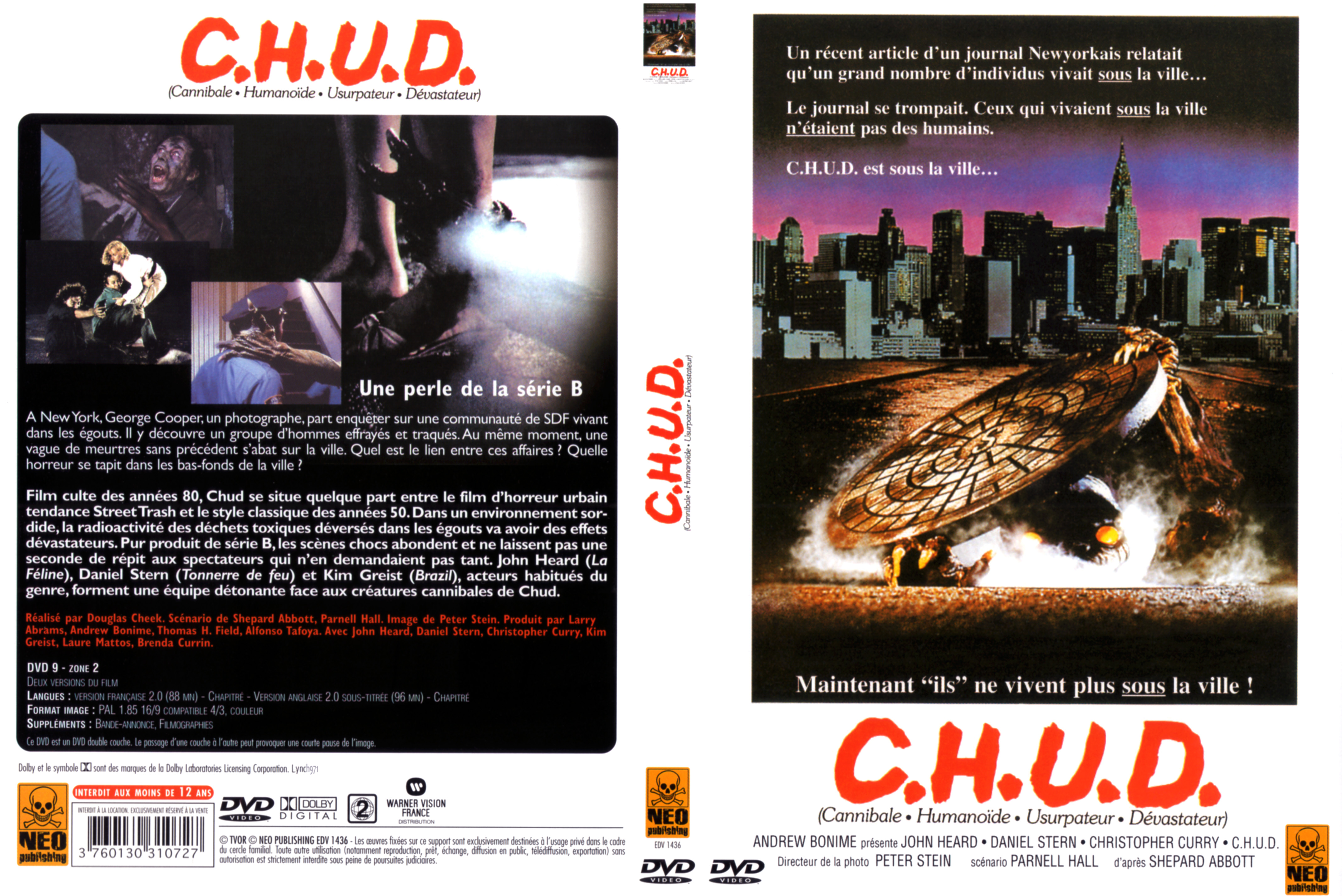 Jaquette DVD C.H.U.D v3