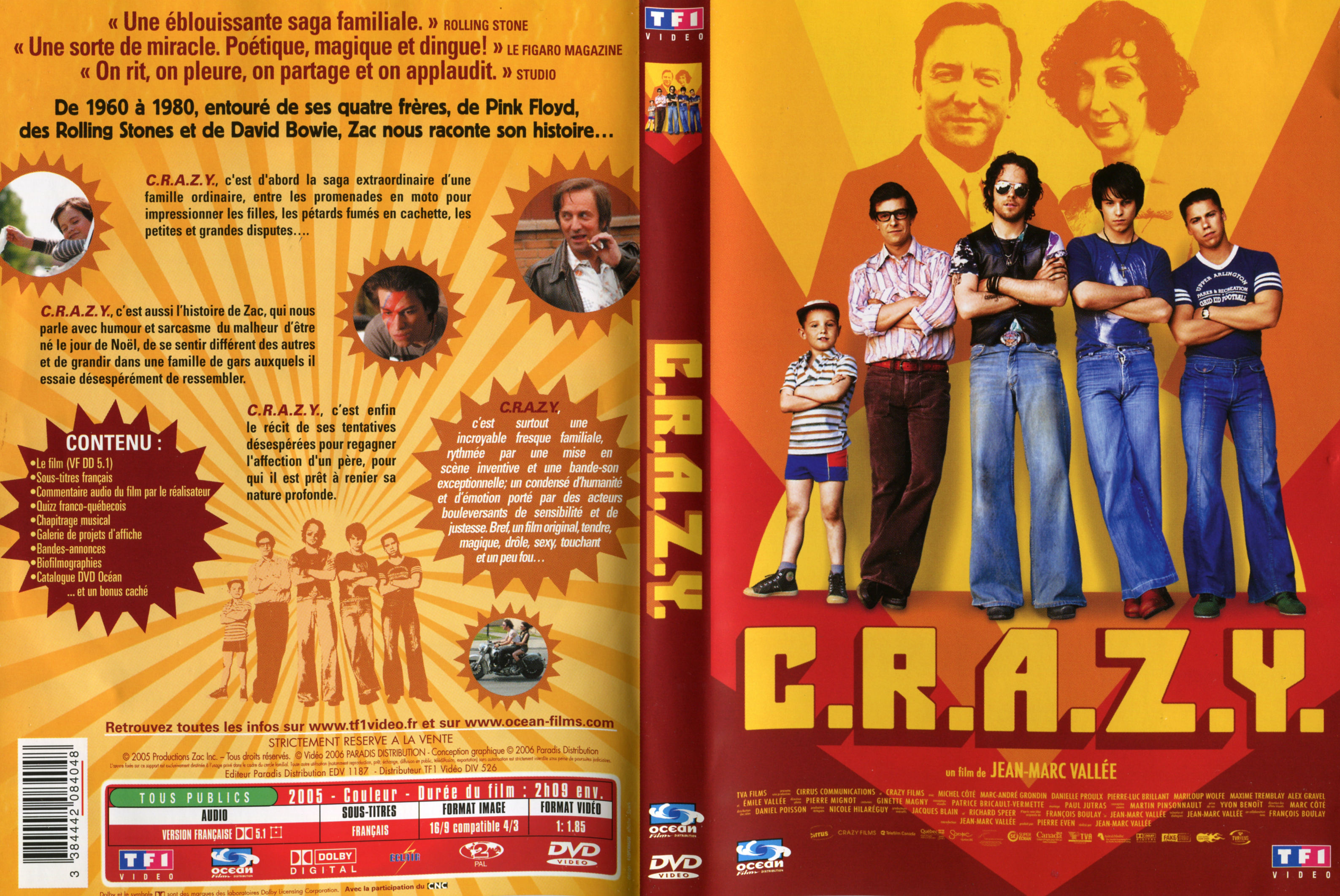 Jaquette DVD C.R.A.Z.Y v2