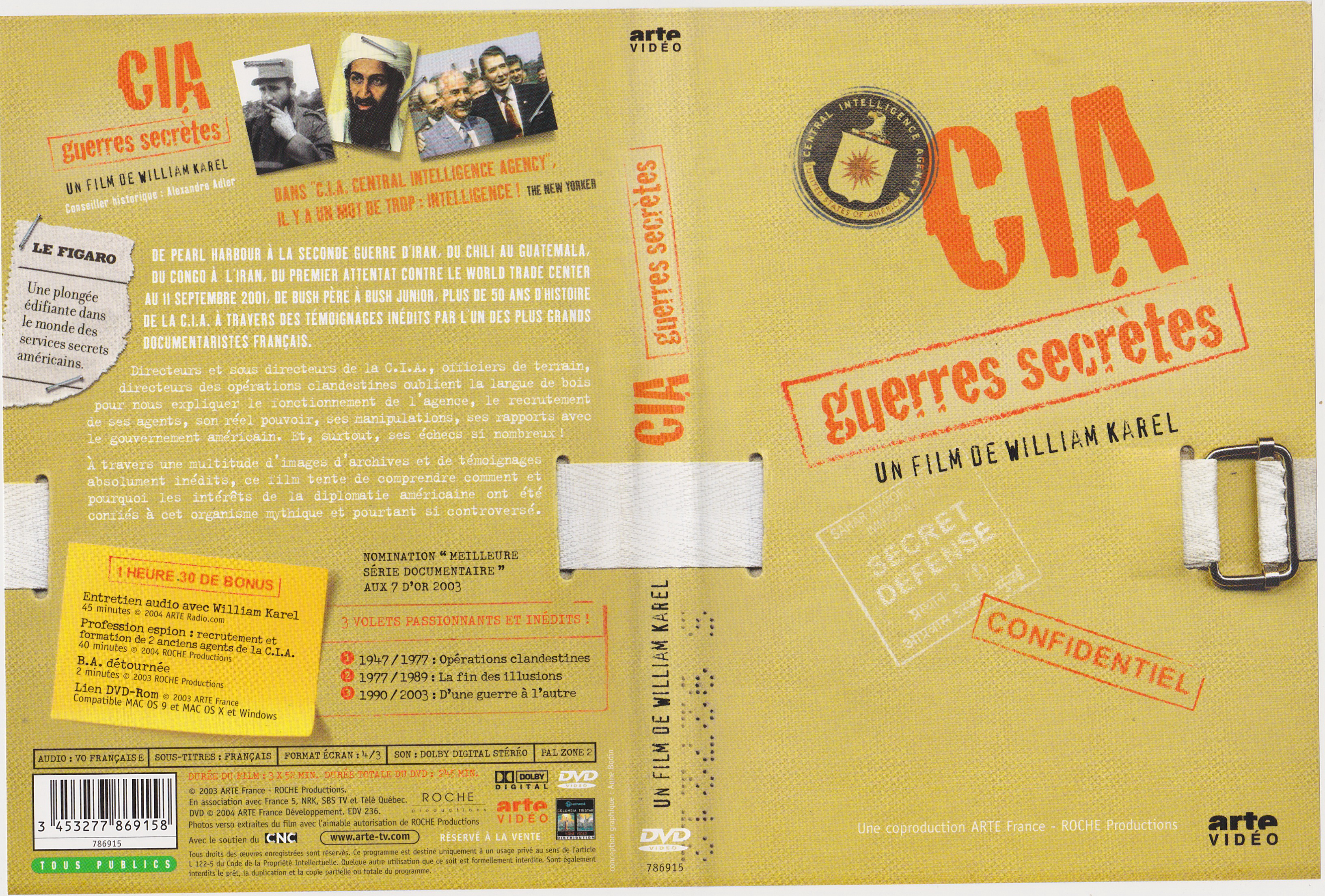 Jaquette DVD CIA guerres secretes