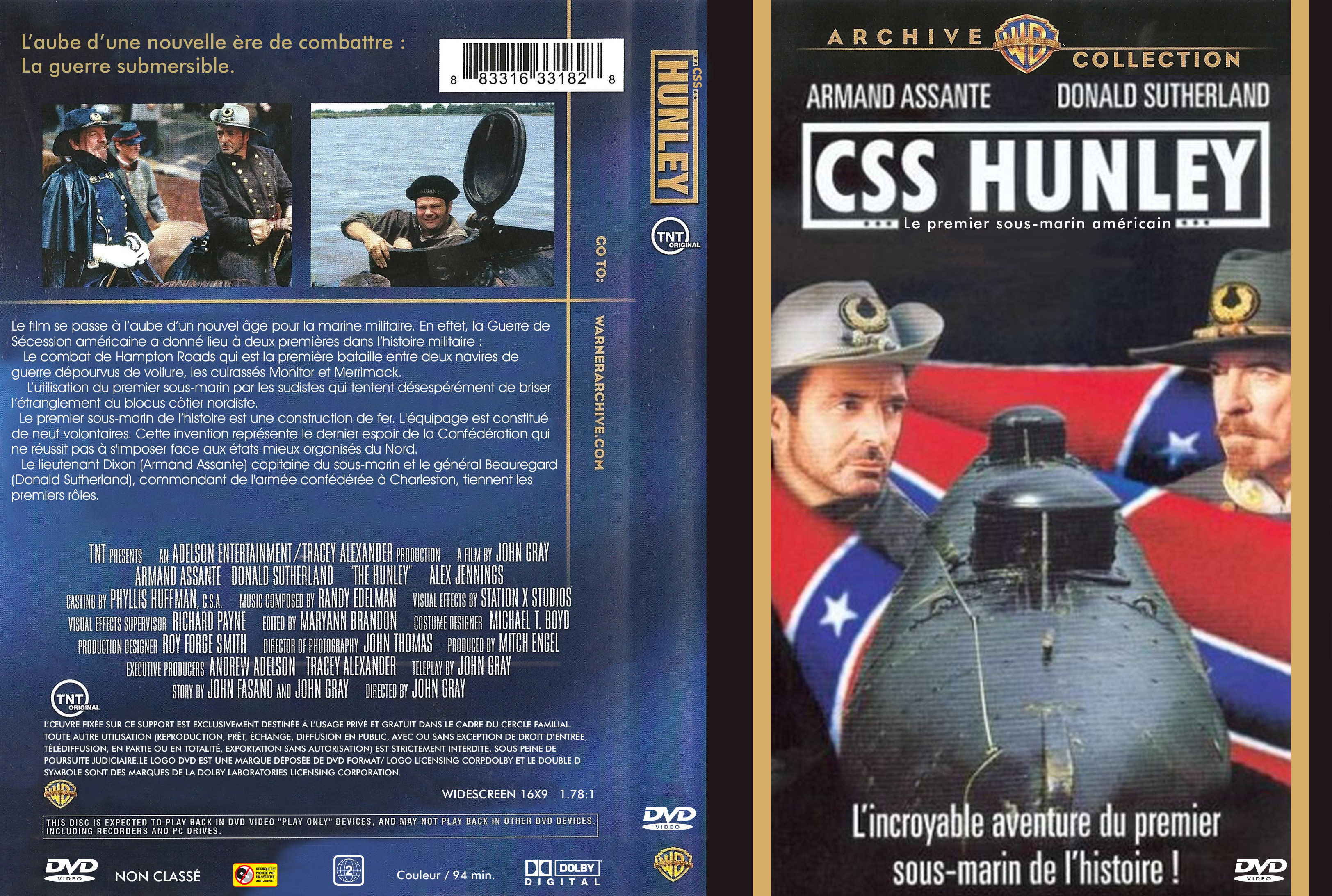 Jaquette DVD CSS Hunley custom
