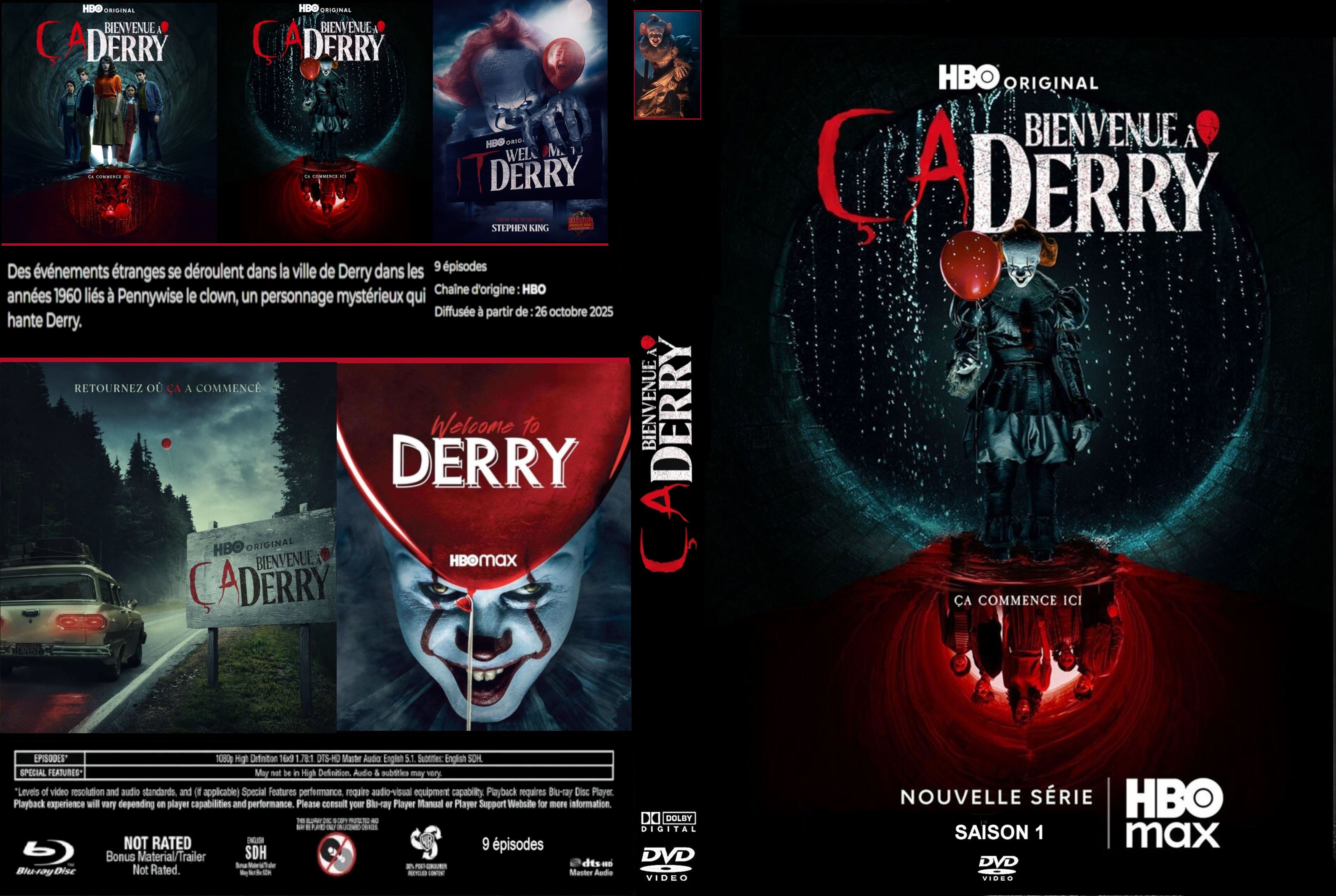 Jaquette DVD Ca Bienvenue � Derry Saison 1 custom