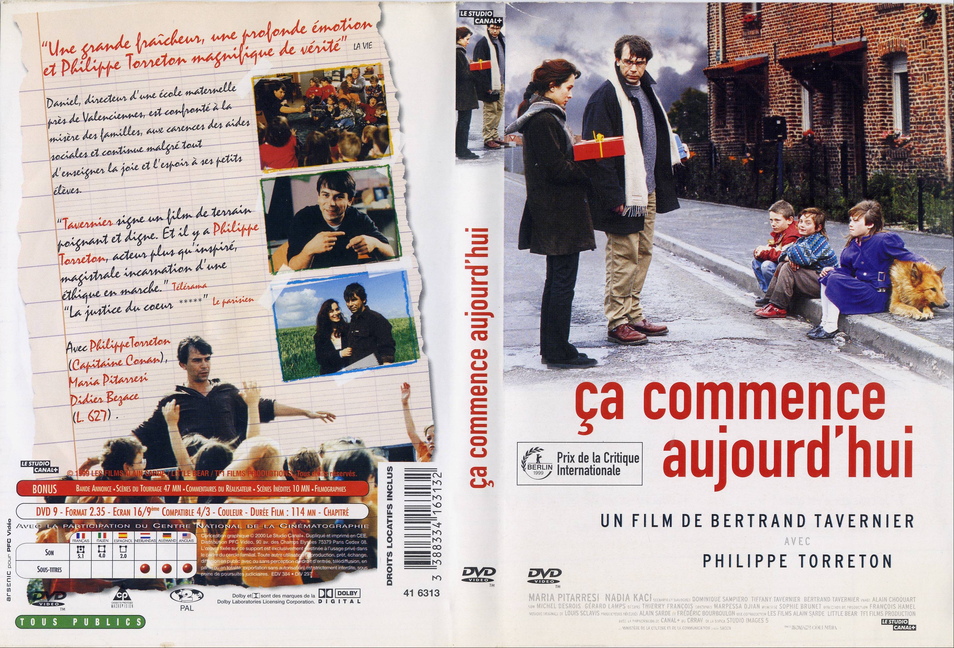 Jaquette DVD Ca commence aujourd