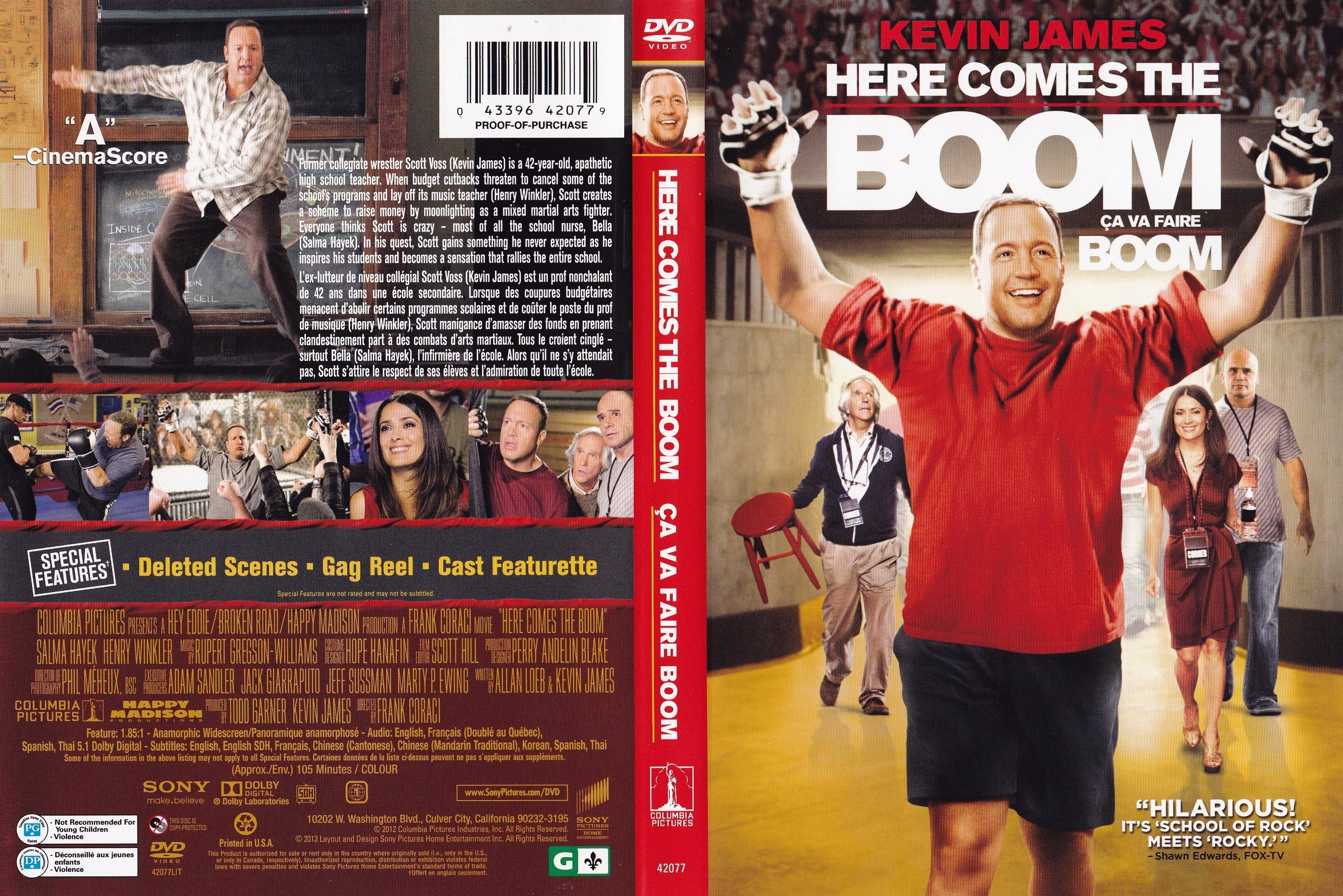 Jaquette DVD Ca va faire boom - Here come the boom (Canadienne)