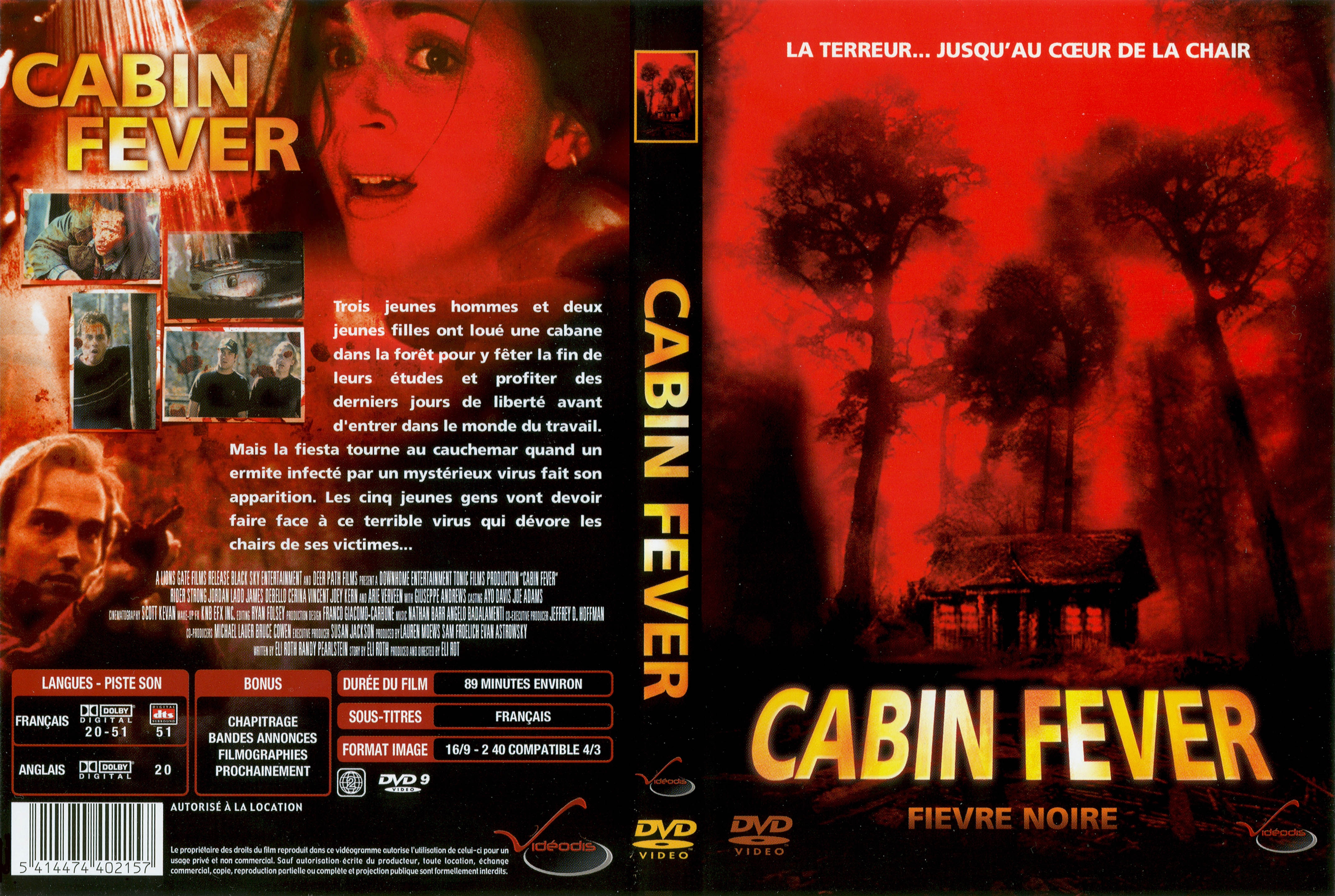 Jaquette DVD Cabin Fever v2